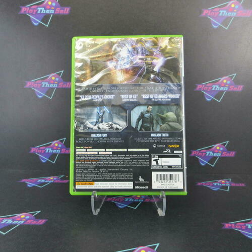 Star Wars The Force Unleashed 2 Xbox 360 + Sealed Trading Card CIB - Excellent