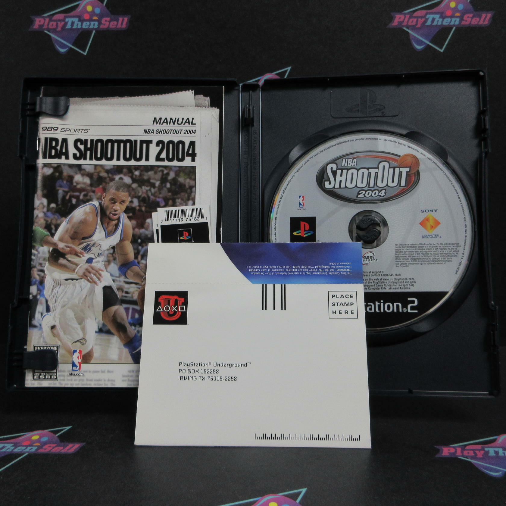 NBA ShootOut 2004 PS2 PlayStation 2 + Reg Card Complete - Refurbished