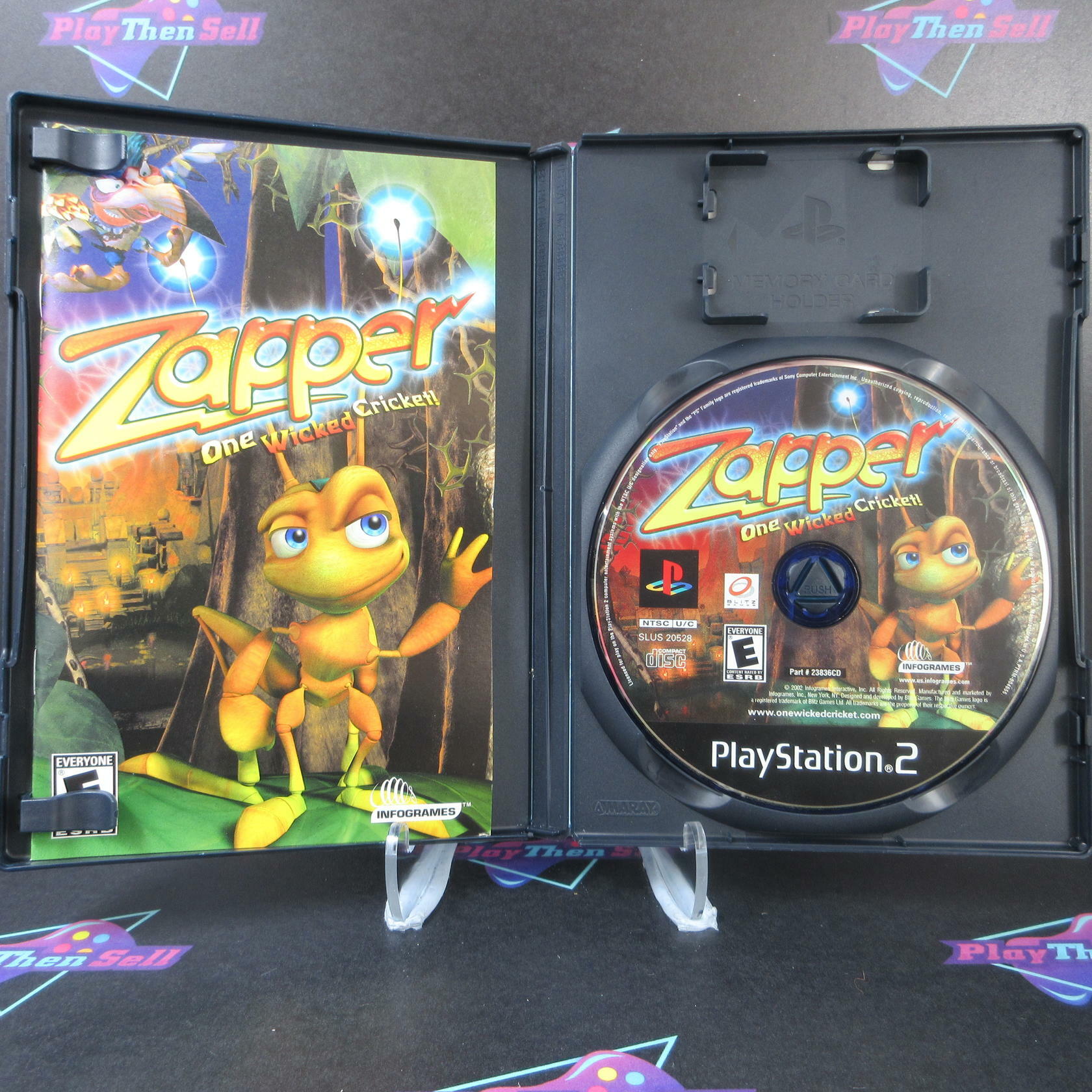 Zapper One Wicked Cricket! PS2 PlayStation 2 Complete - Very Good