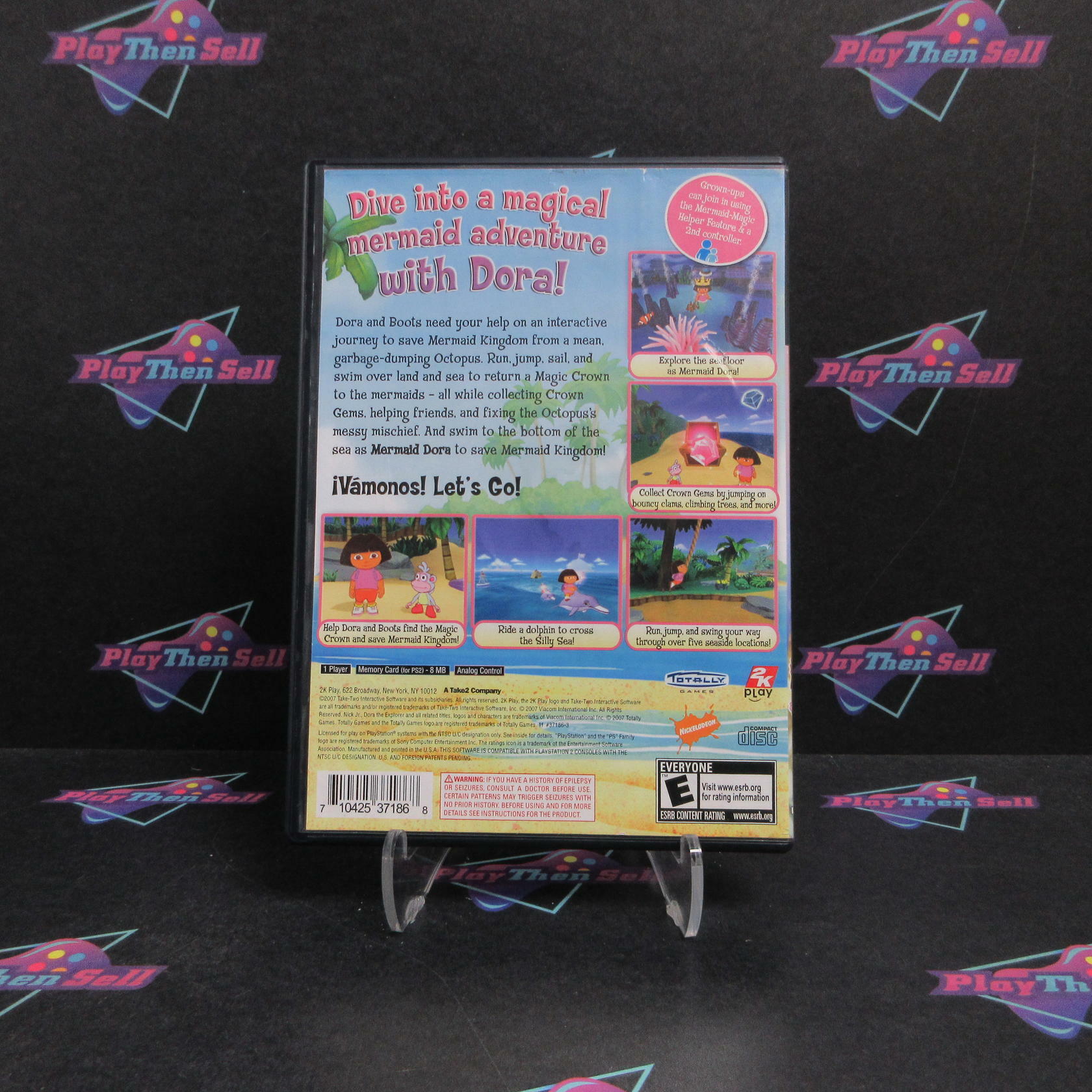 Dora the Explorer Dora Saves the Mermaids PS2 PlayStation 2 Complete - Very Good