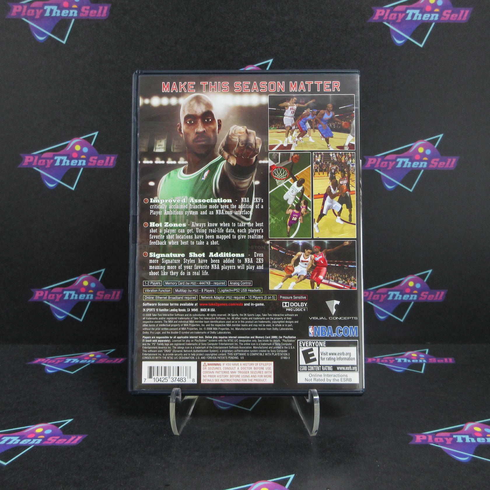 NBA 2K9 PS2 PlayStation 2 Complete - Refurbished