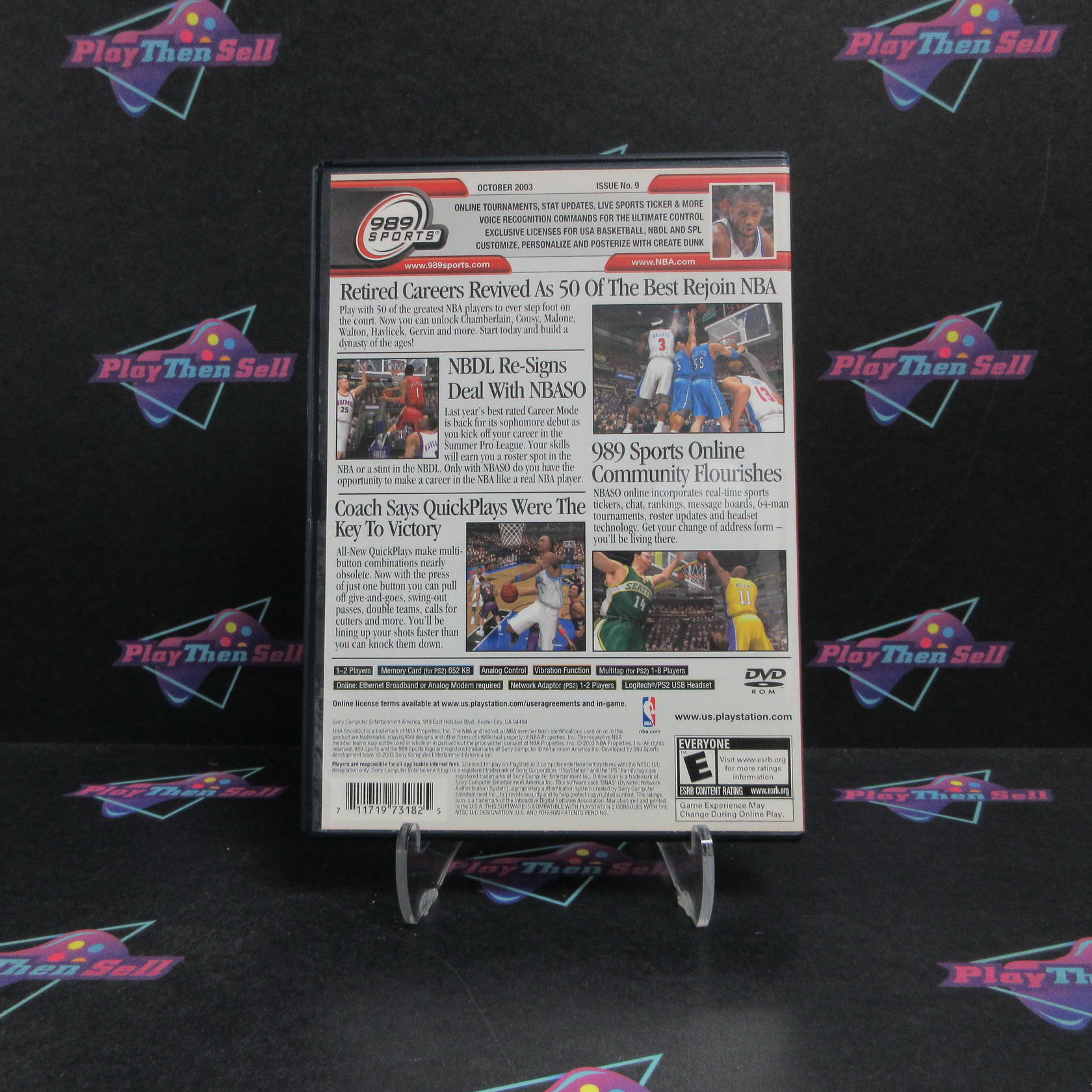 NBA ShootOut 2004 PS2 PlayStation 2 + Reg Card Complete - Refurbished