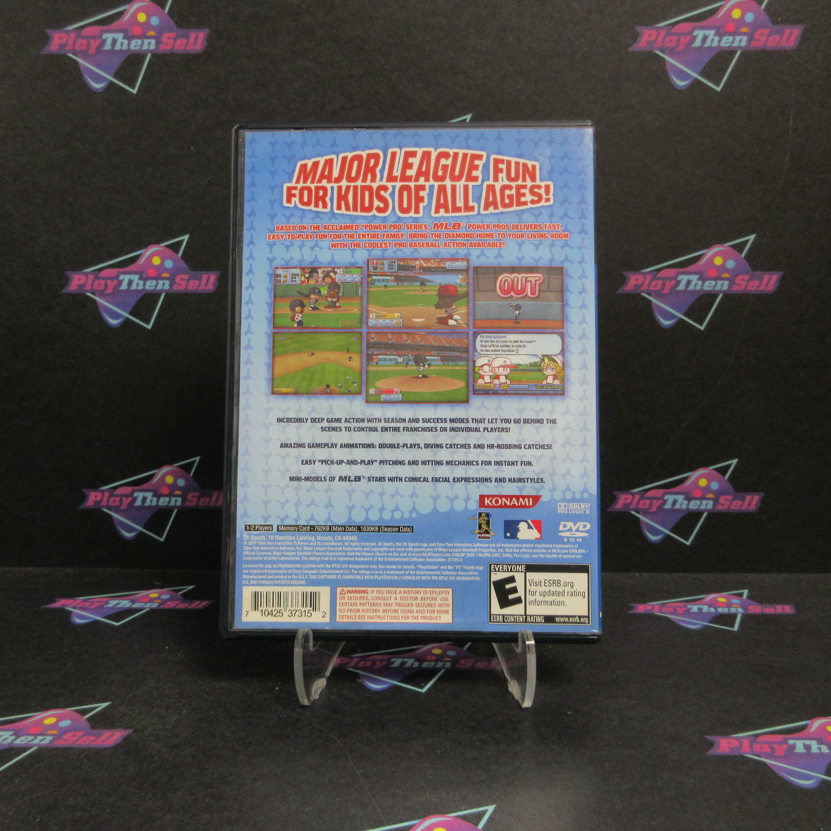 MLB Power Pros PS2 PlayStation 2 Complete - Very Good