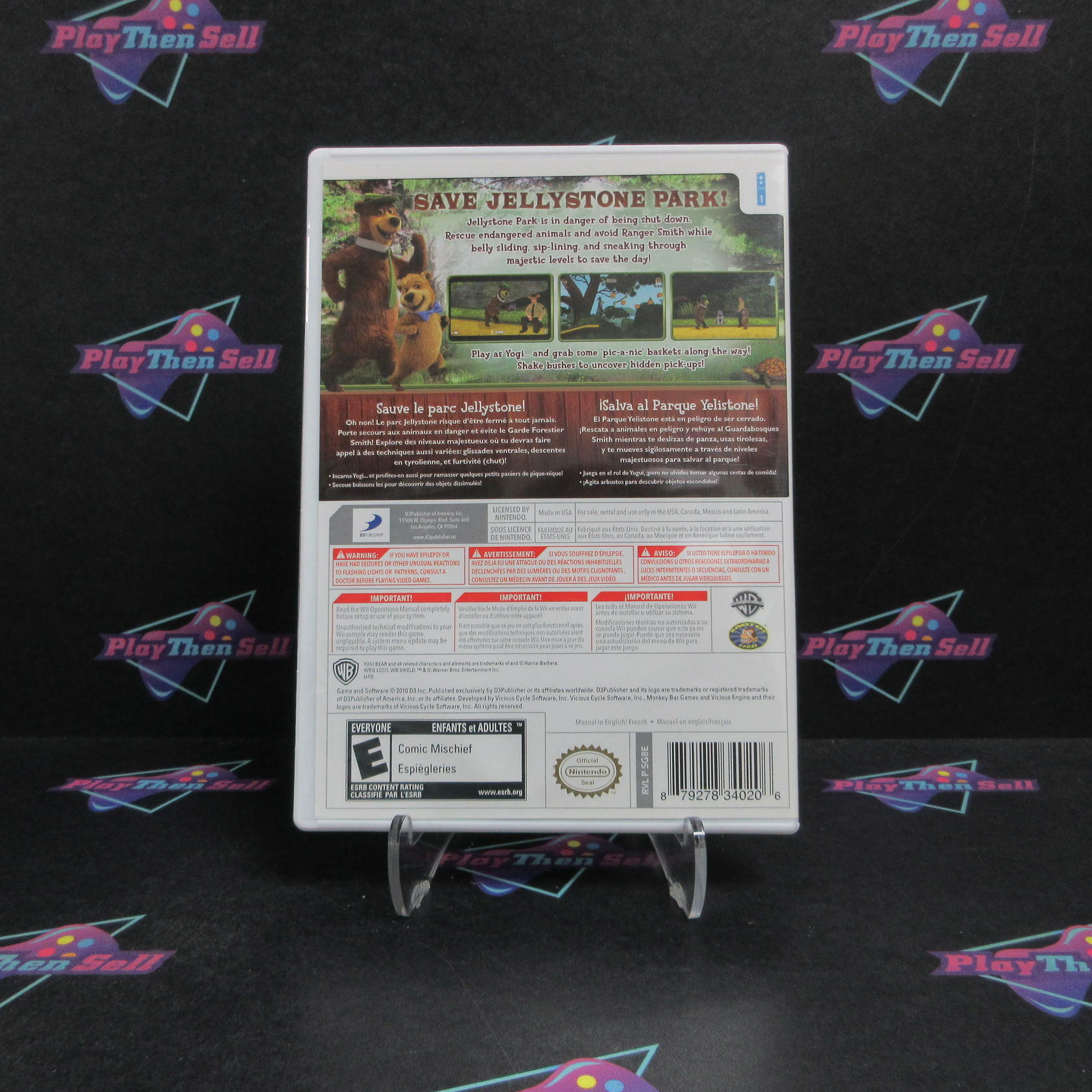 Yogi Bear Nintendo Wii Complete - Very Good