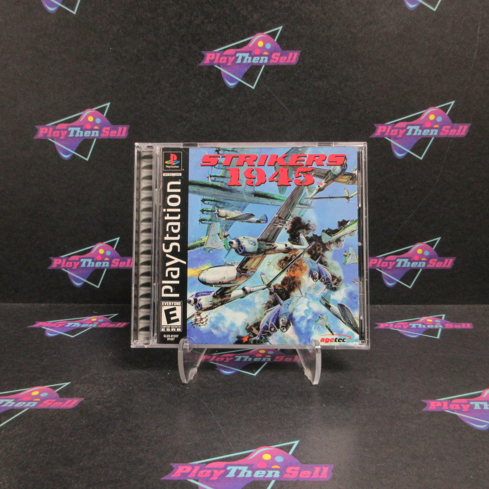 Striker 1945 PS1 PlayStation 1 + Reg Card Complete - Refurbished