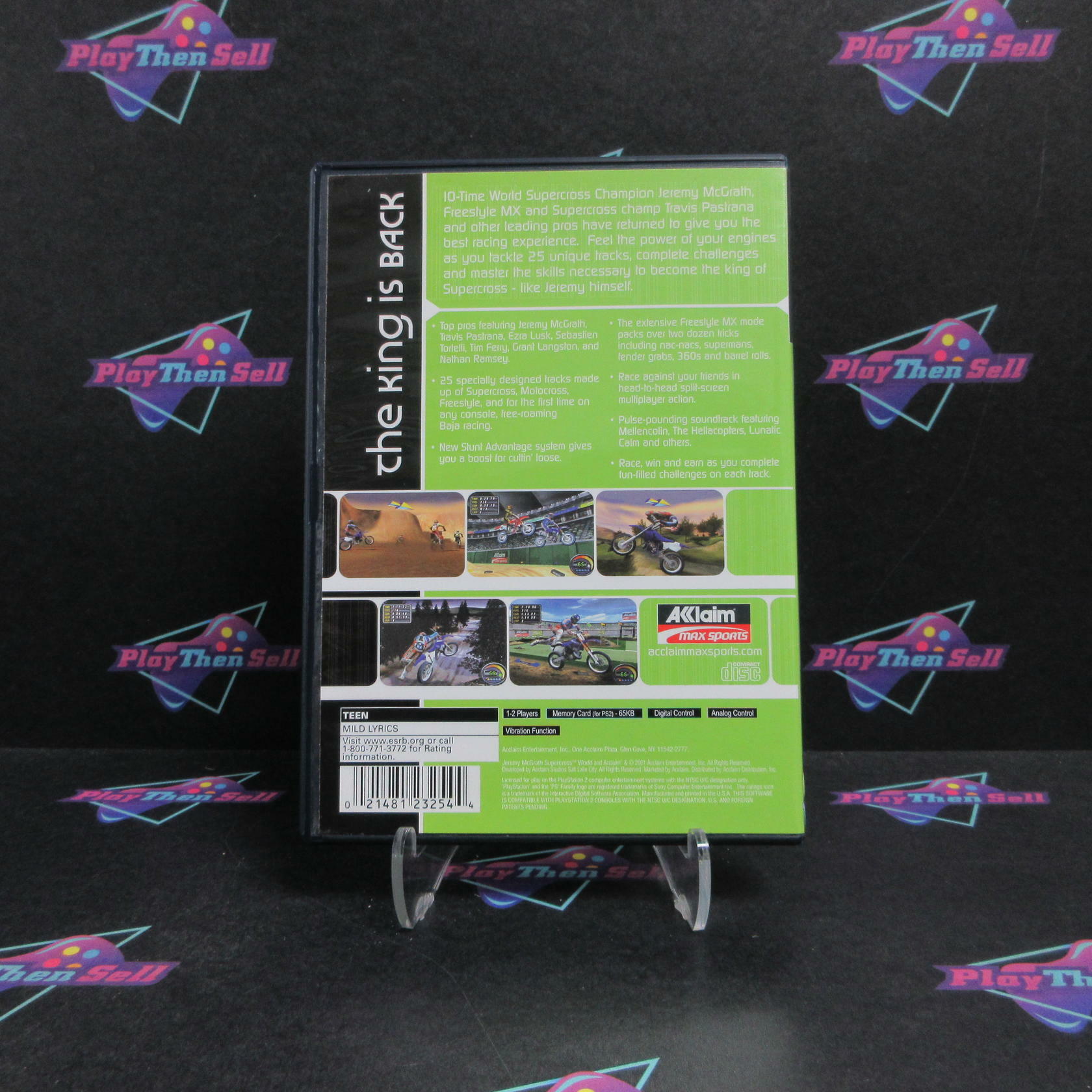 Jeremy McGrath's Supercross World PS2 PlayStation 2 + Reg Card CIB - Refurbished