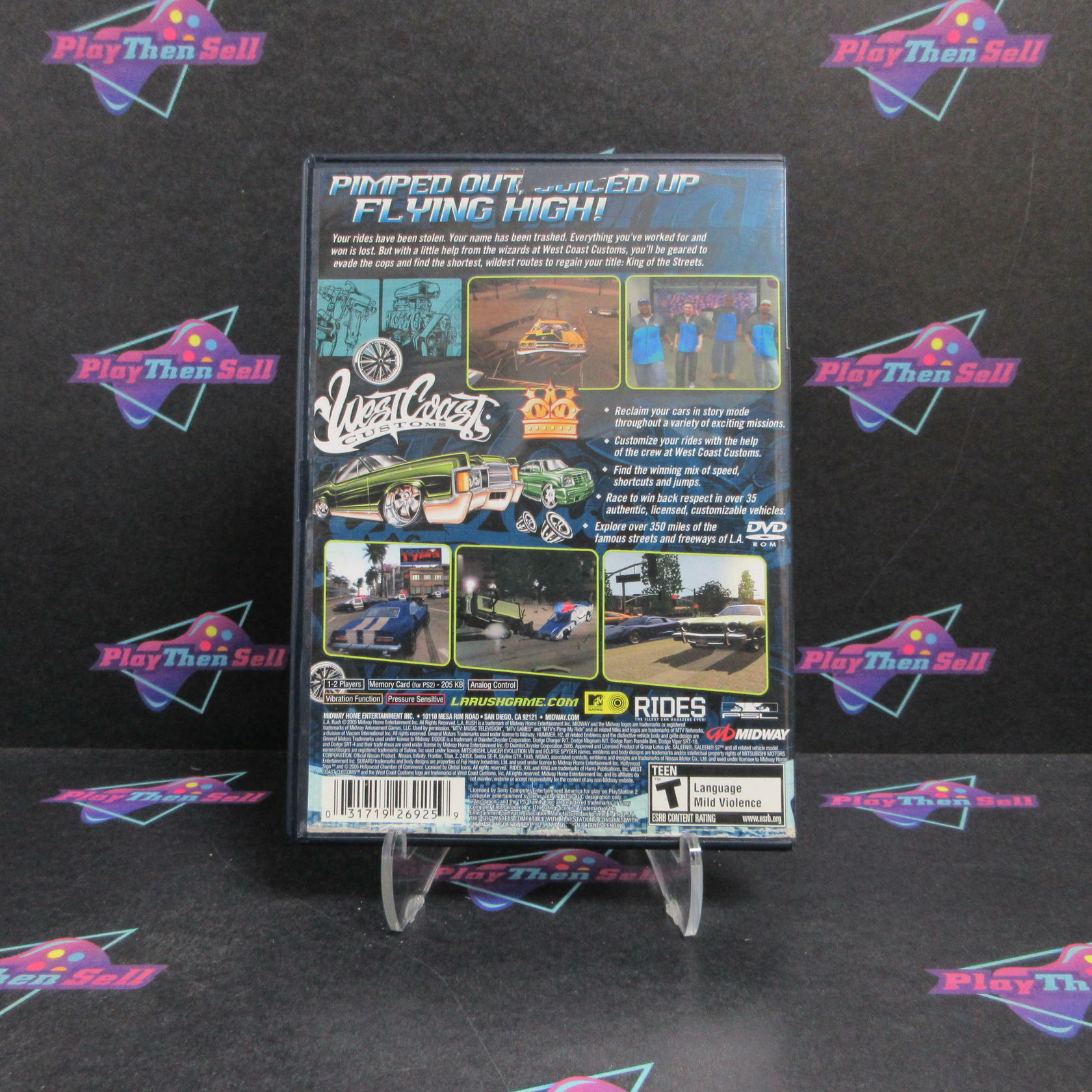 L.A. Rush PS2 PlayStation 2 + Reg Card Complete - Very Good