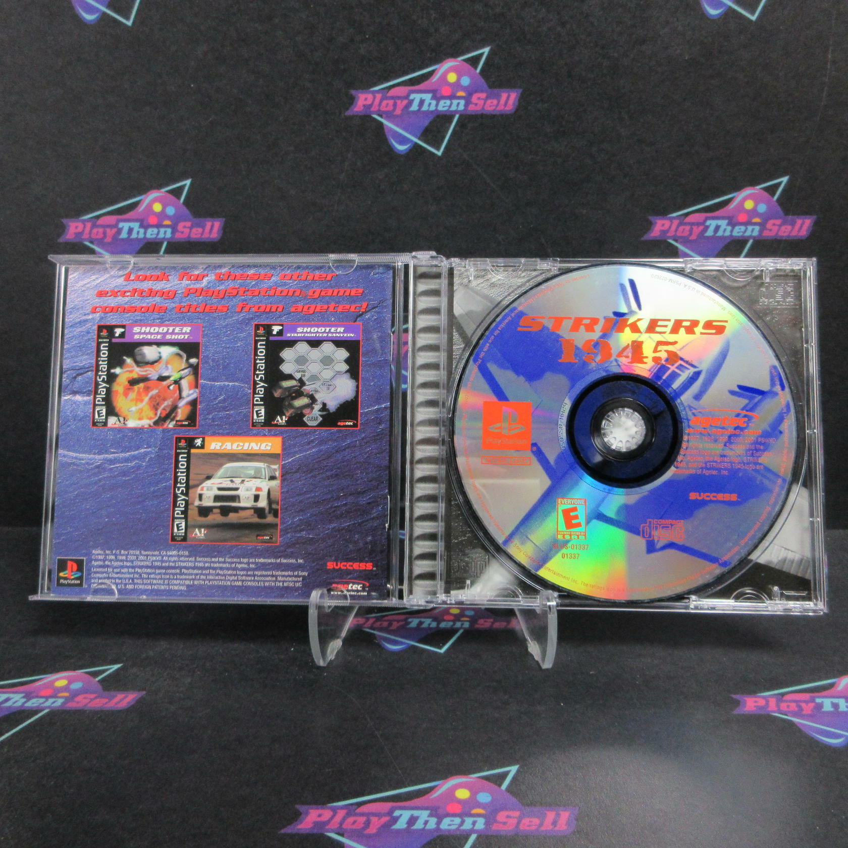 Striker 1945 PS1 PlayStation 1 + Reg Card Complete - Refurbished