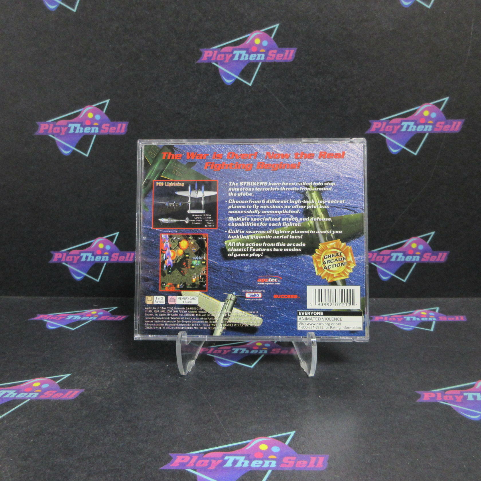 Striker 1945 PS1 PlayStation 1 + Reg Card Complete - Refurbished