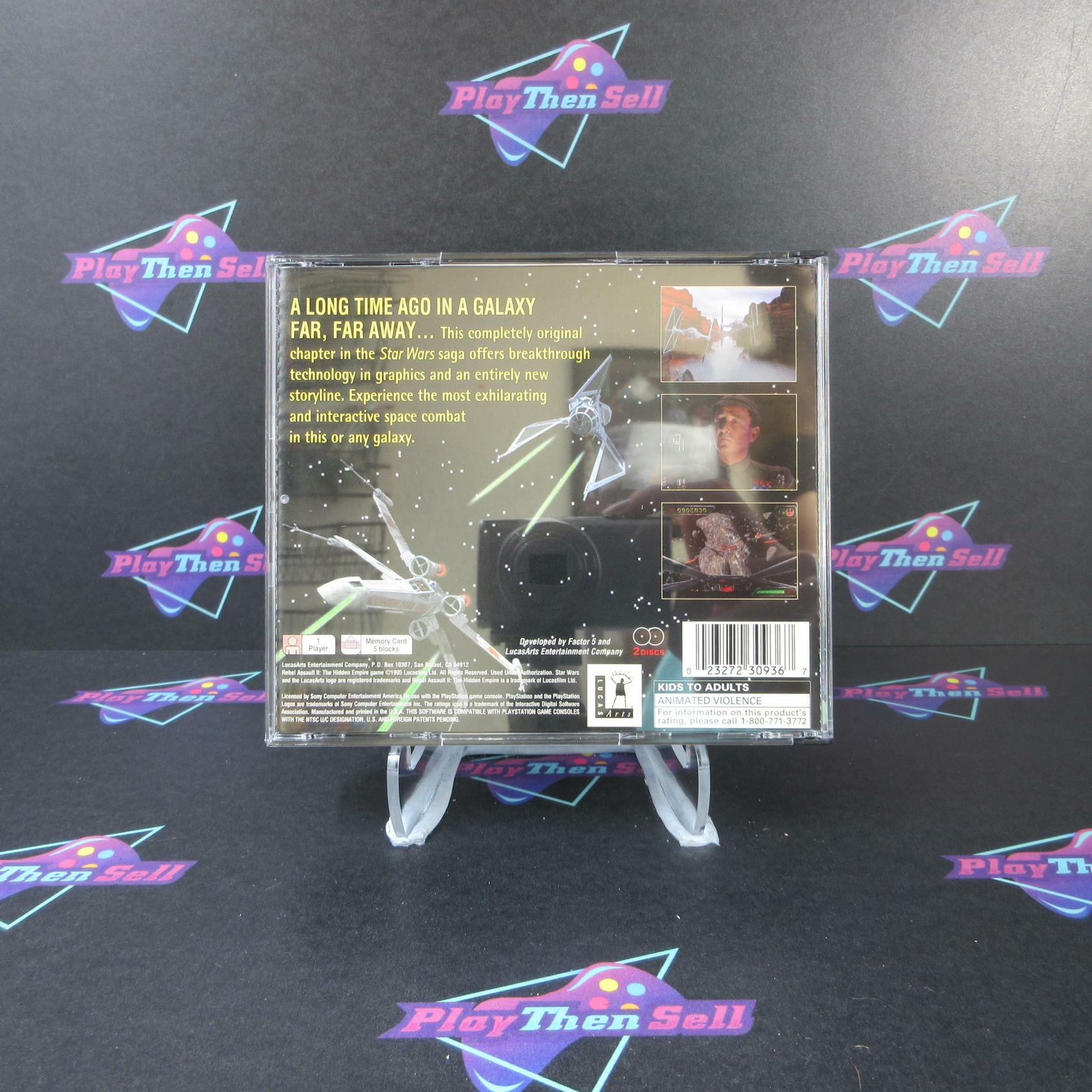 Star Wars Rebel Assault II The Hidden Empire PS1 PlayStation 1 - Very Good