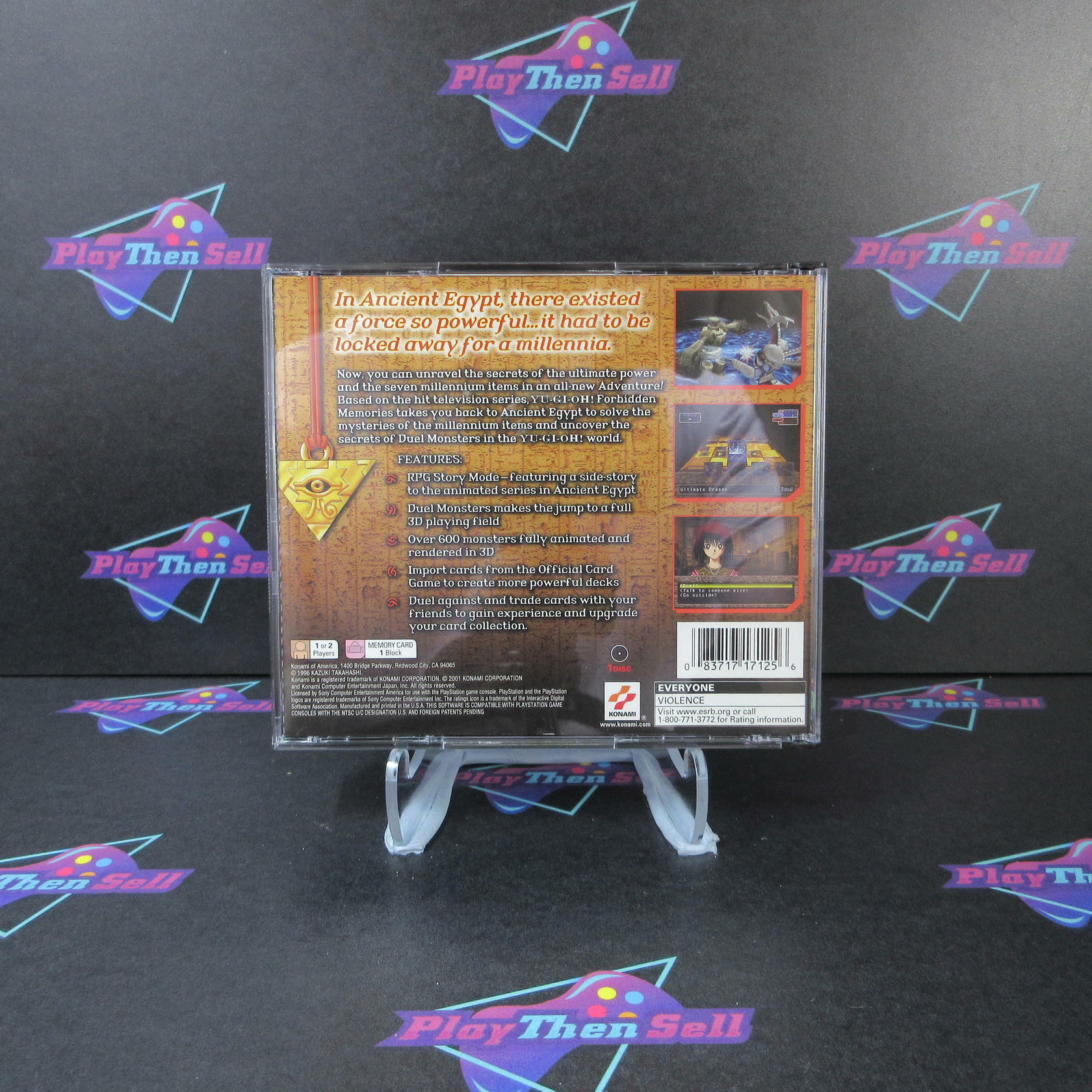 Yu-Gi-Oh! Forbidden Memories PS1 PlayStation 1 - Very Good