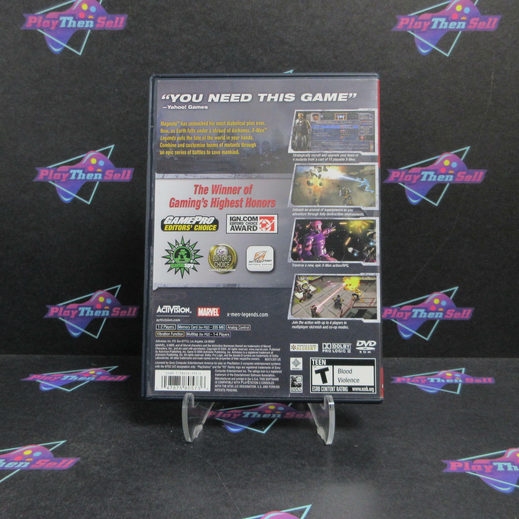 X-Men Legends PS2 PlayStation 2 GH Complete - Very Good