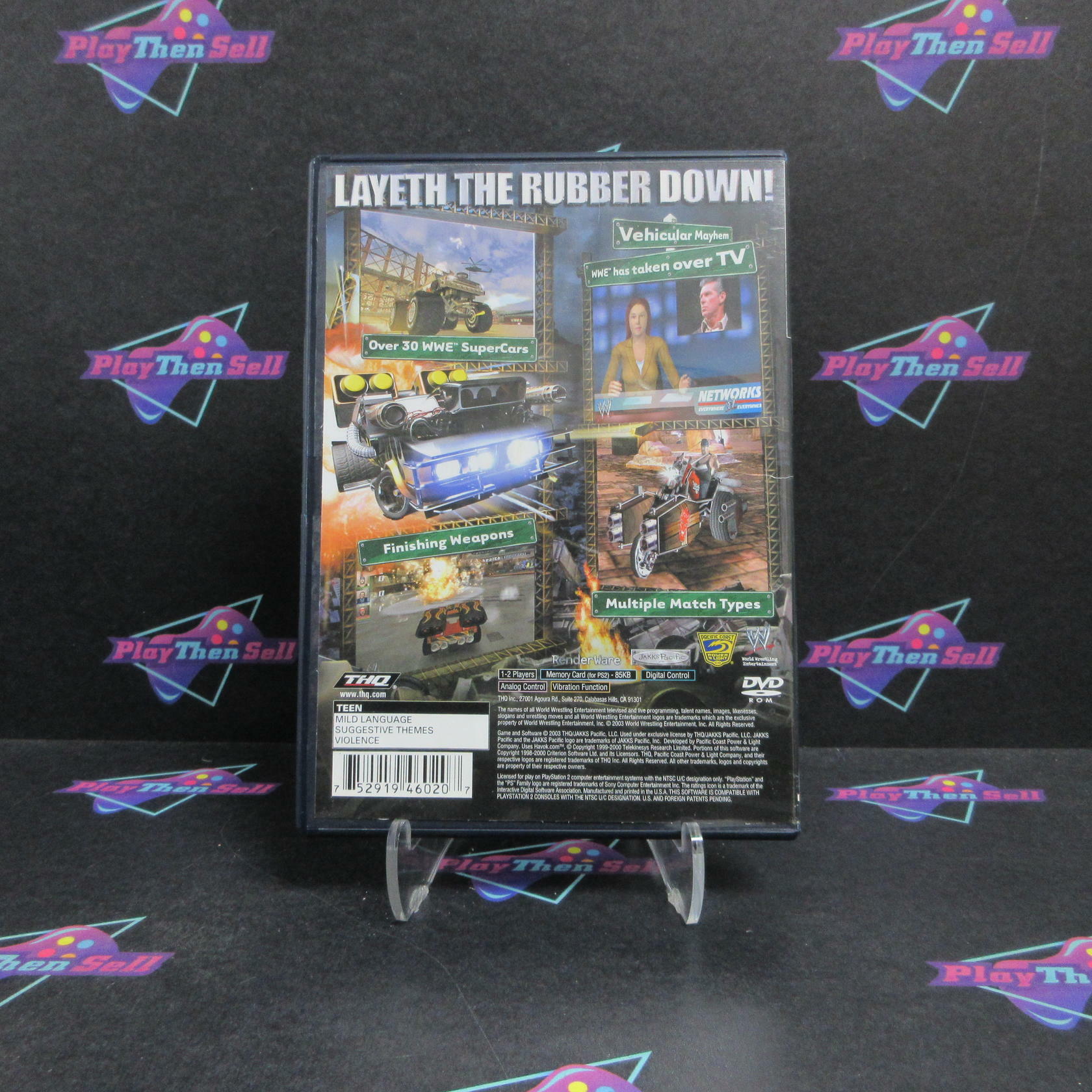 WWE Crush Hour PS2 PlayStation 2 Complete - Very Good