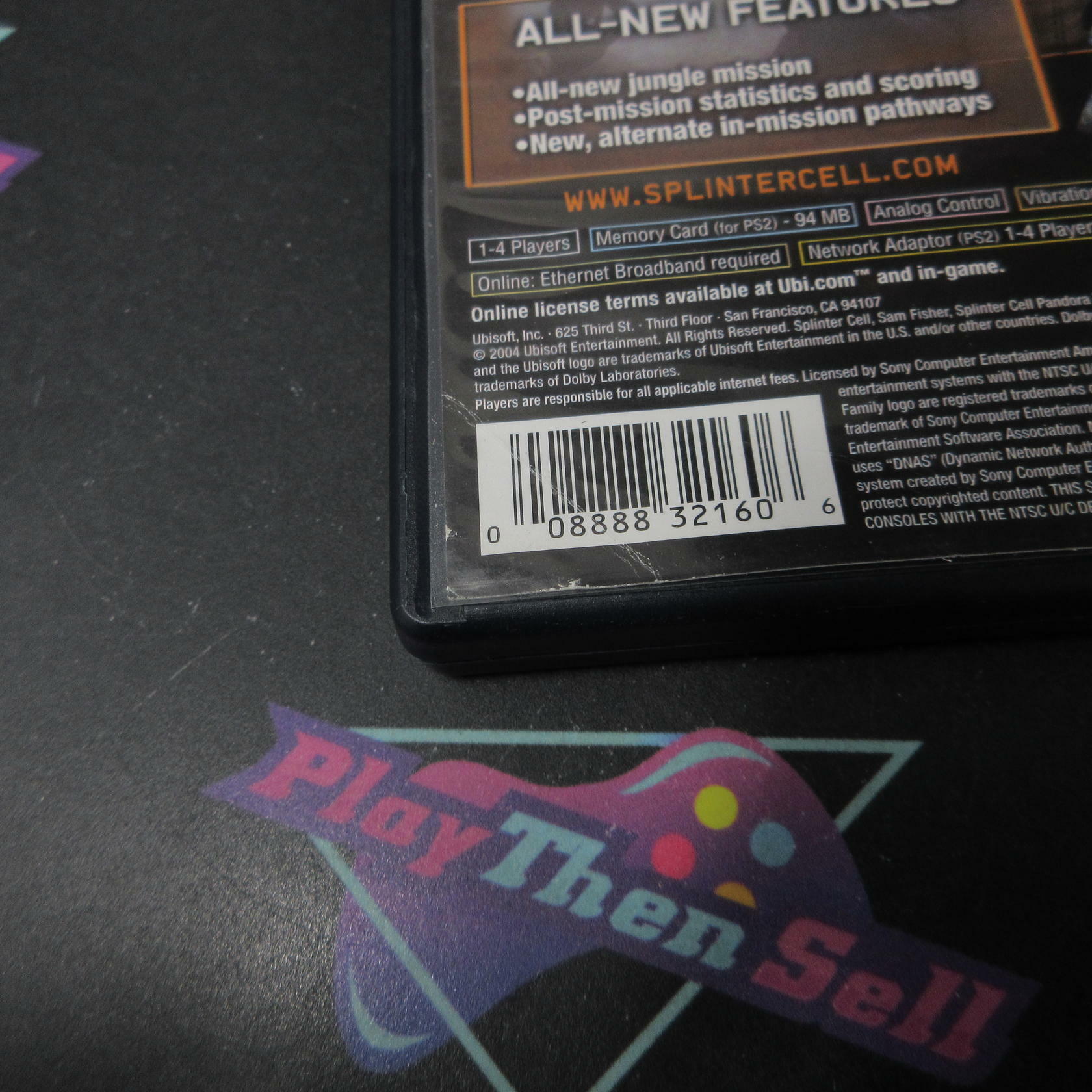 Splinter Cell Pandora Tomorrow PS2 PlayStation 2 GH Complete - Very Good