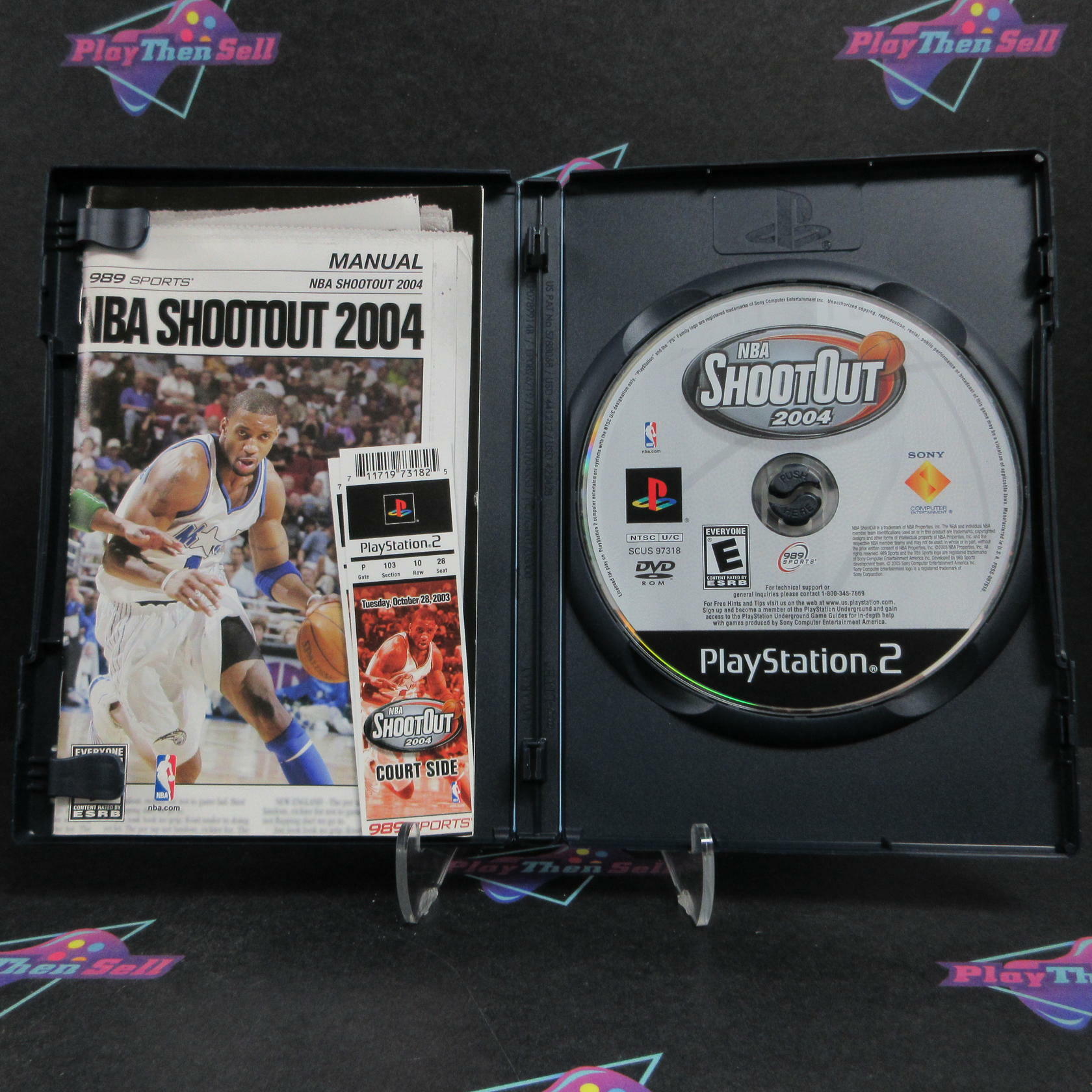 NBA ShootOut 2004 PS2 PlayStation 2 + Reg Card Complete - Refurbished