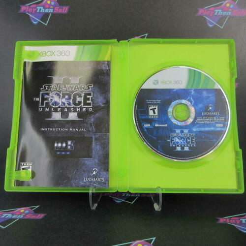 Star Wars The Force Unleashed 2 Xbox 360 + Sealed Trading Card CIB - Excellent