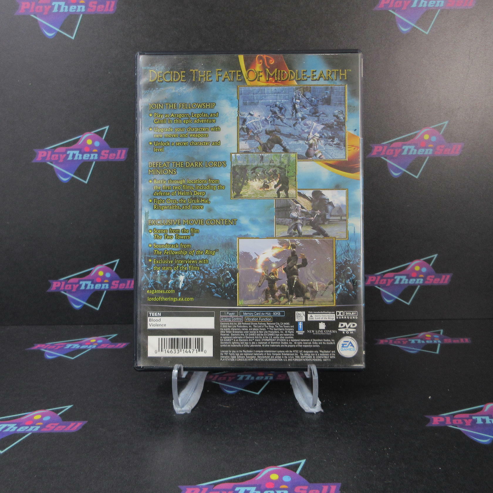 Lord of the Rings The Two Towers PS2 PlayStation 2 Complete - Very Good