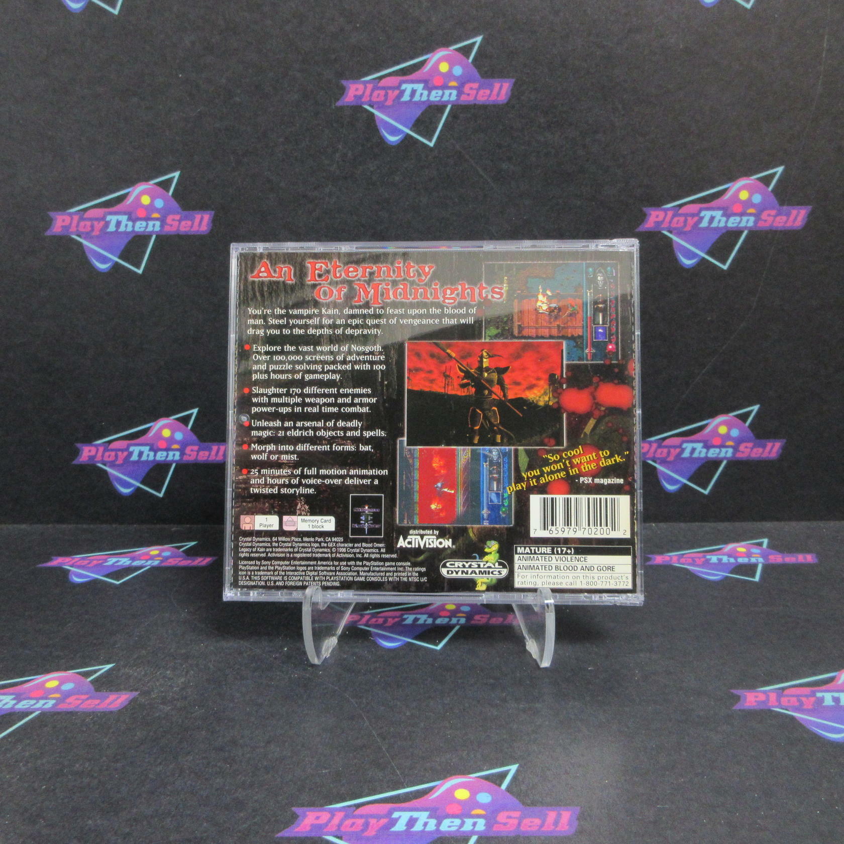 Blood Omen Legacy of Kain PS1 PlayStation 1 - Very Good