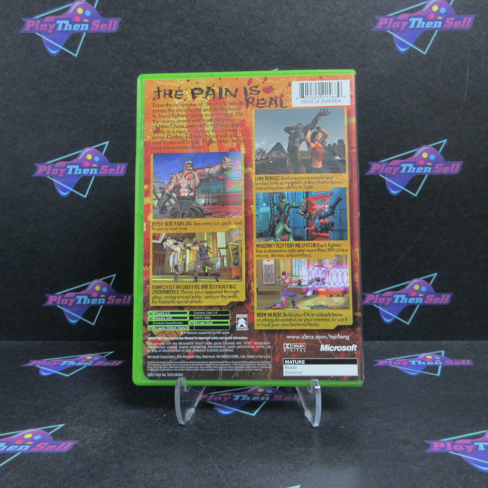 Tao Feng Fist of the Lotus Xbox - Very Good