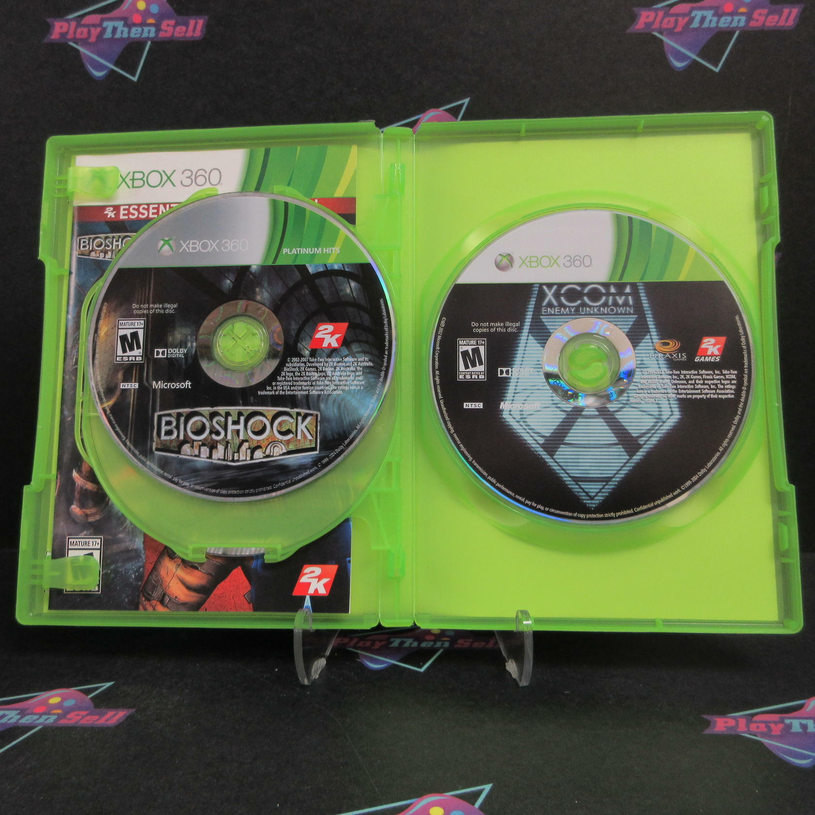 2K Essentials Collection Bioshock/Borderlands/XCOM Xbox 360 Complete - Refurbished