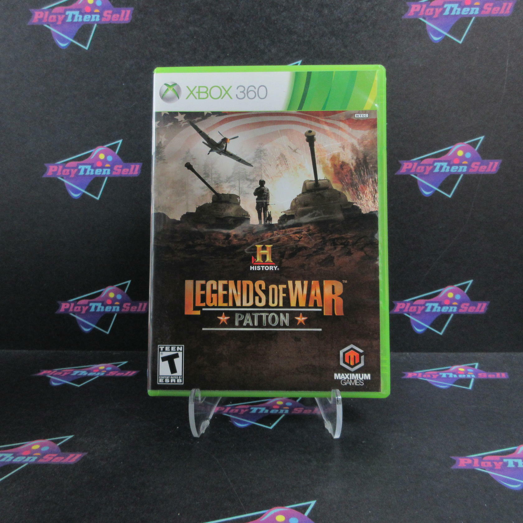 History Legends of War Patton Xbox 360 Complete - Excellent