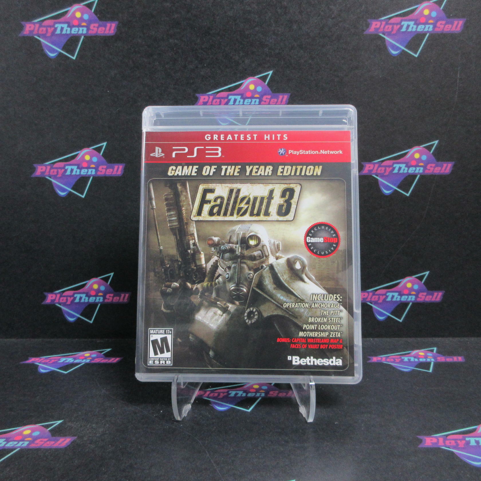 Fallout 3 GOTY GameStop Ed PS3 PlayStation 3 GH Complete - Excellent