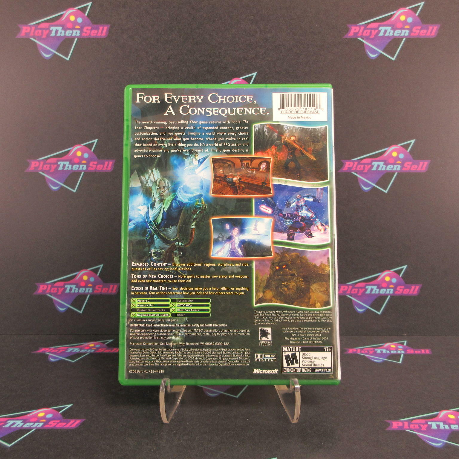 Fable The Lost Chapters Xbox Platinum Hits - Very Good