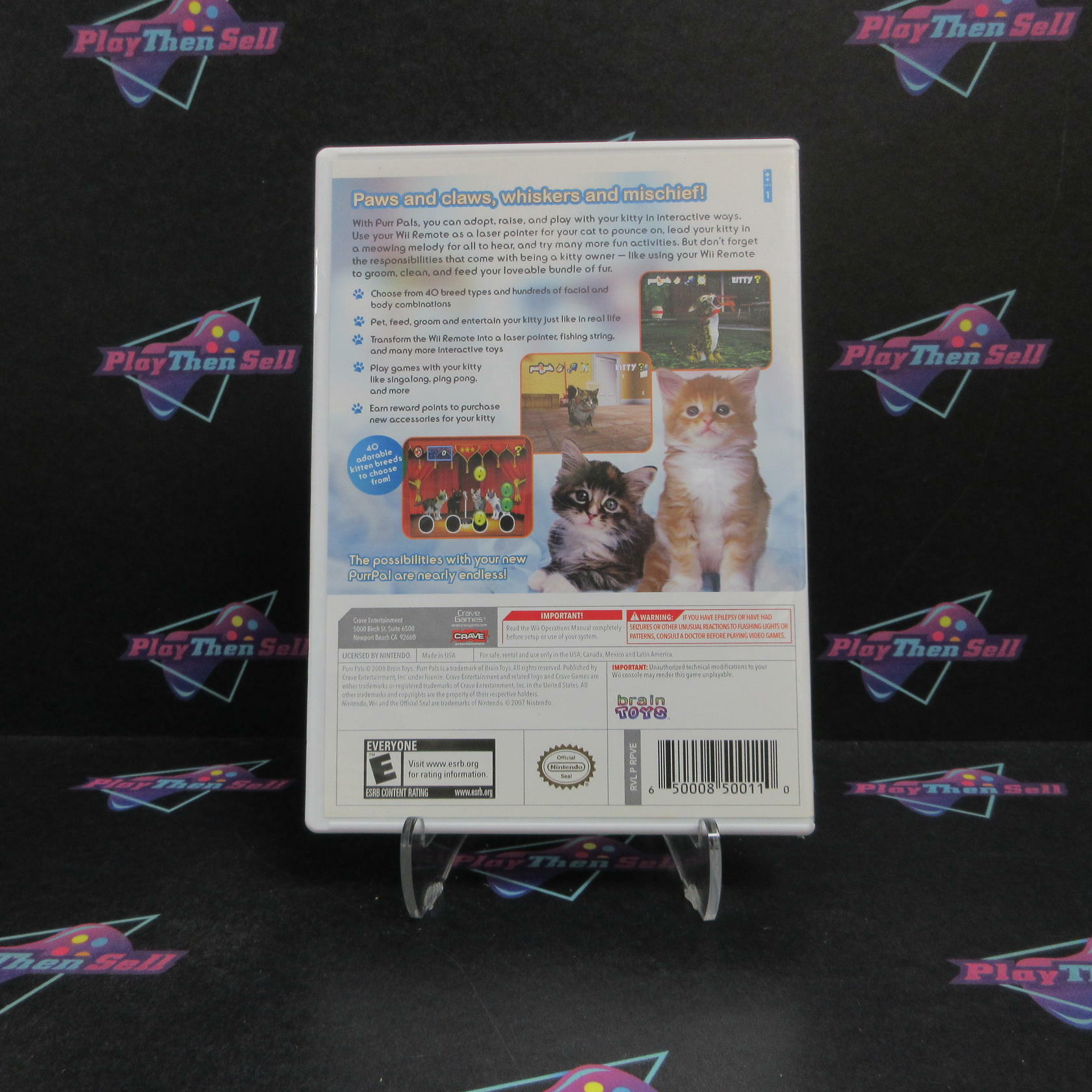 Purr Pals Nintendo Wii Complete - Refurbished