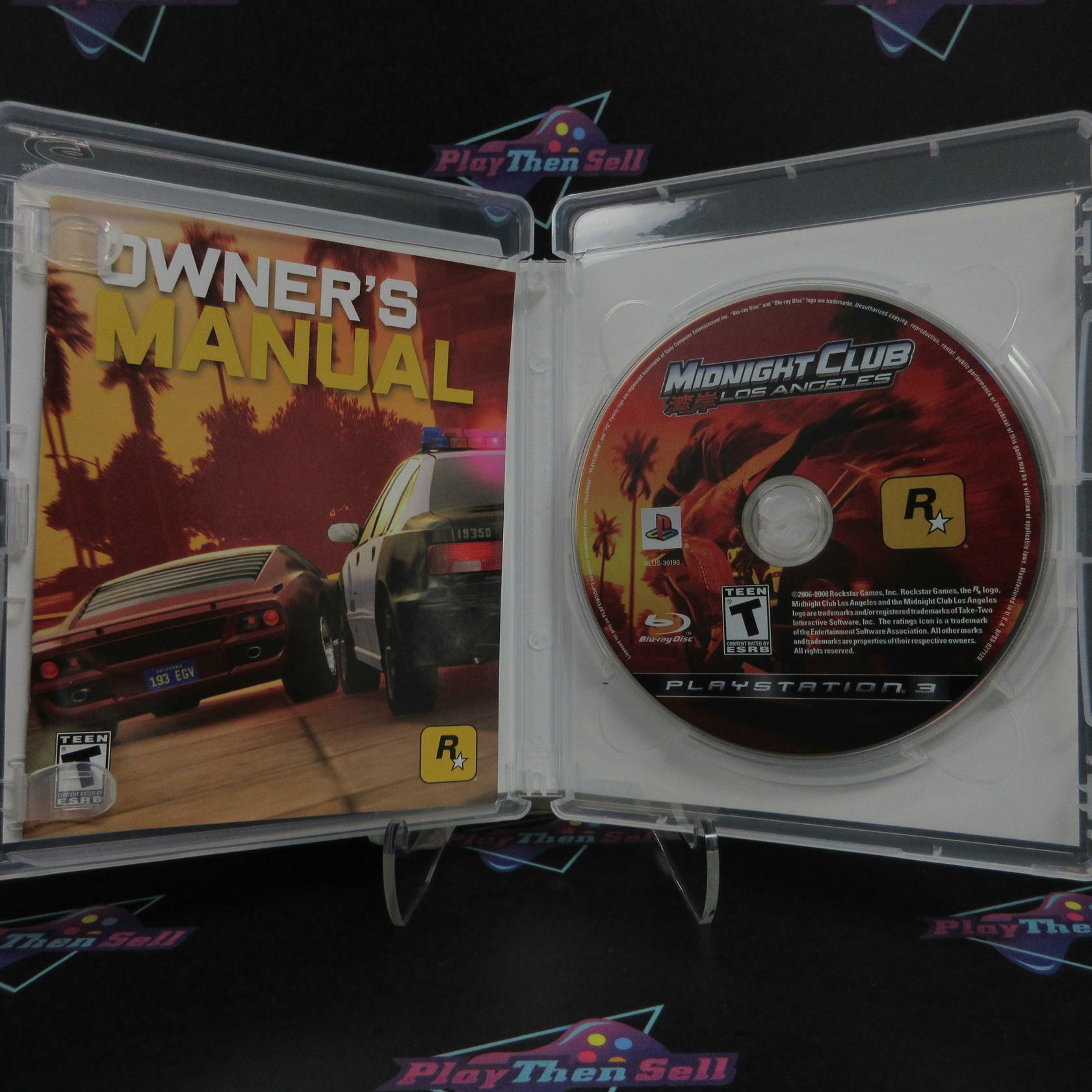 Midnight Club Los Angeles PS3 PlayStation 3 + Map Complete - Excellent