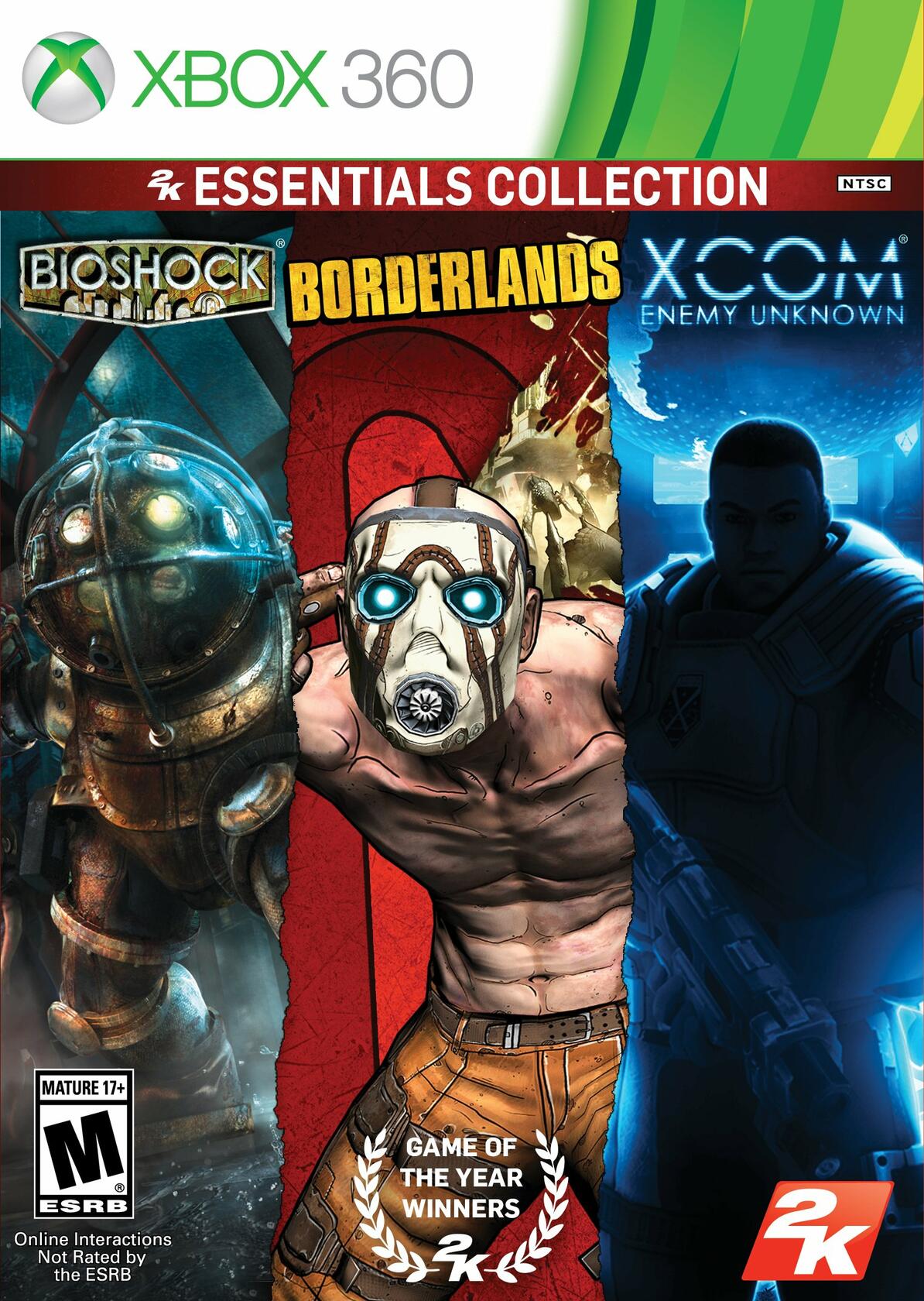 2K Essentials Collection Bioshock/Borderlands/XCOM Xbox 360 Complete - Refurbished