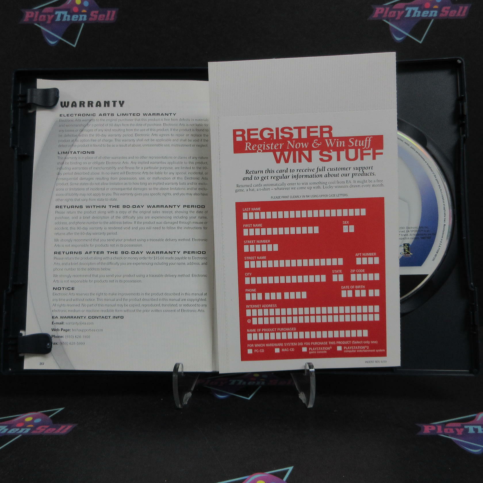 Triple Play Baseball PS1 PlayStation 1  + Reg Card Complete - Refurbished