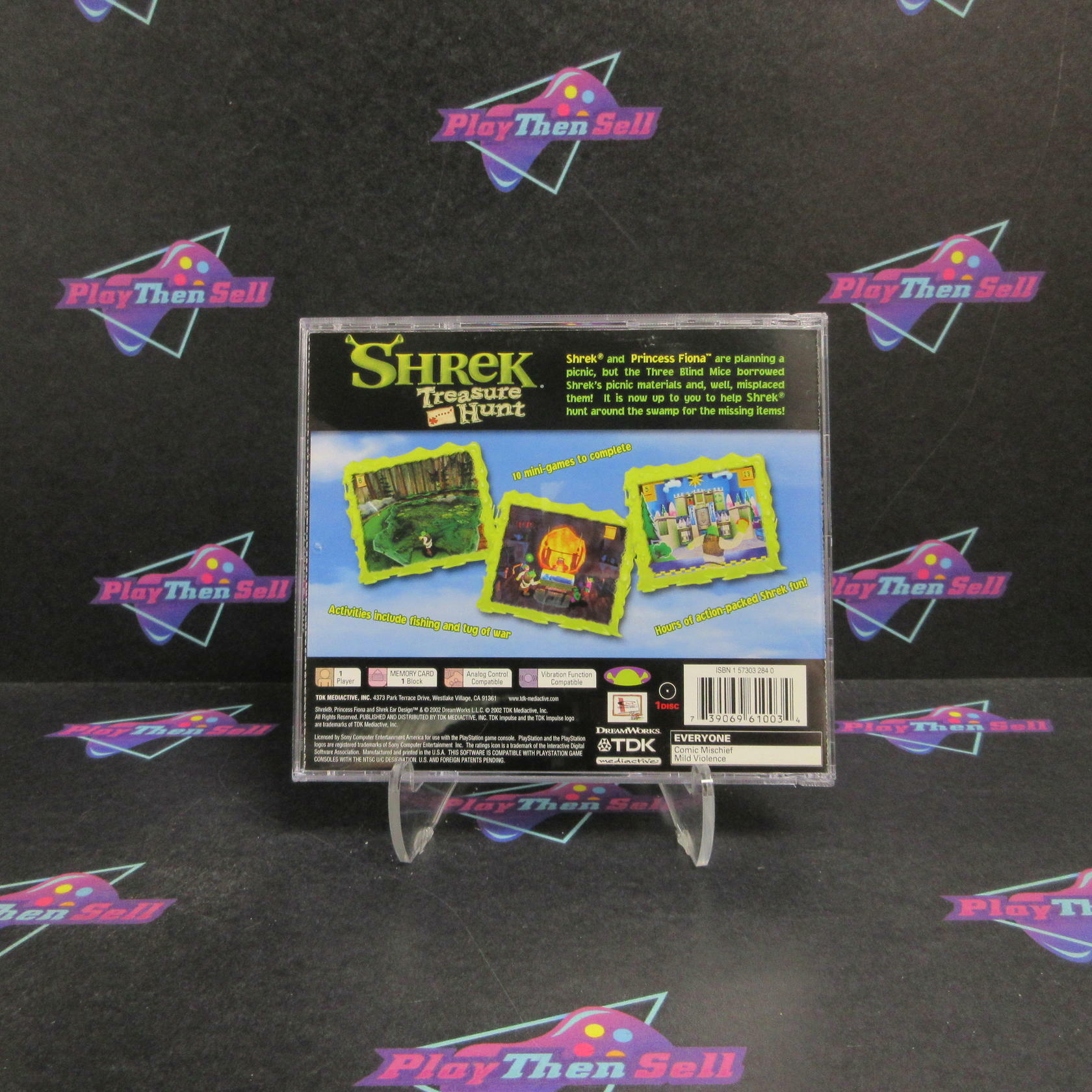 Shrek Treasure Hunt PS1 PlayStation 1 - Very Good