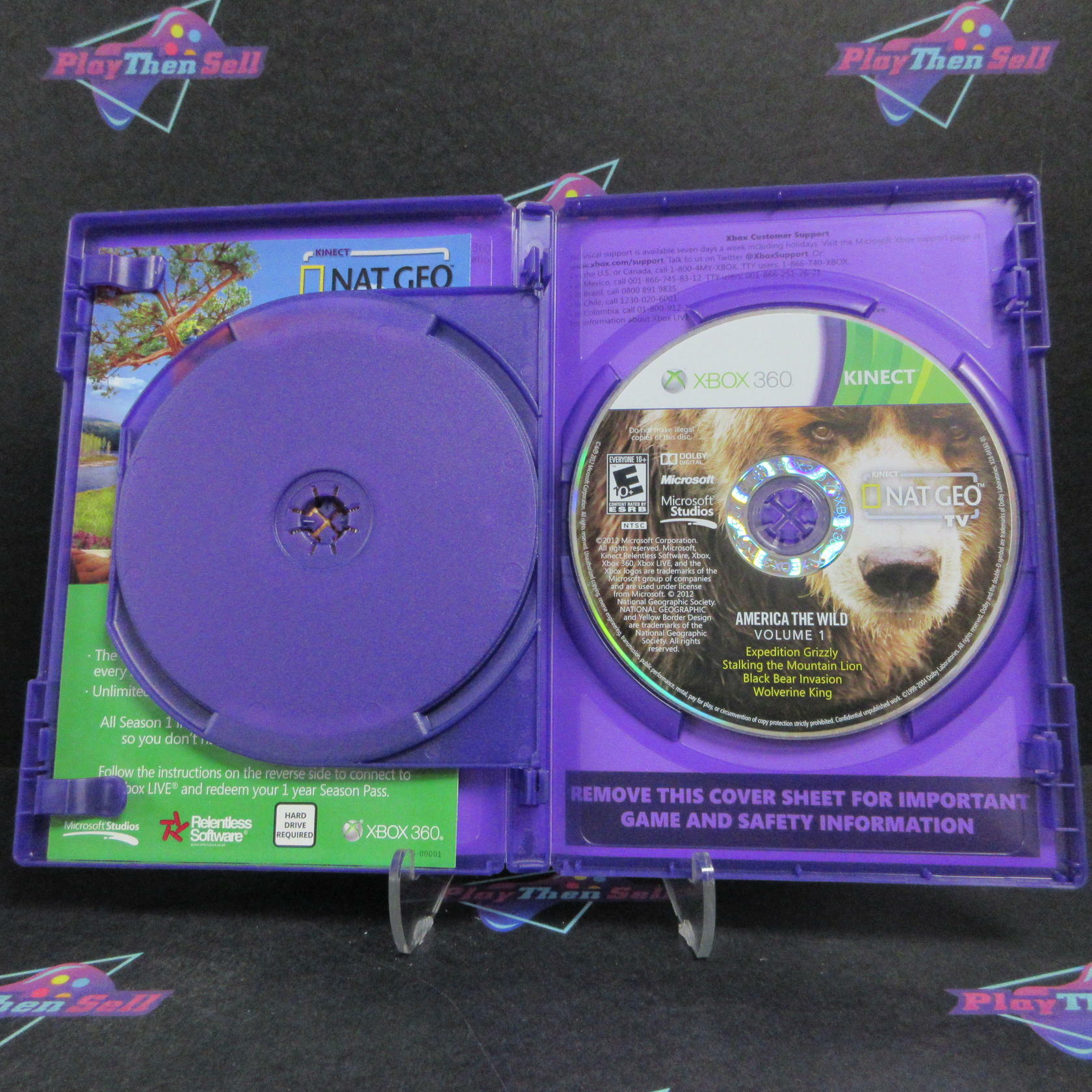 Nat Geo TV America the Wild Xbox 360 Complete - Excellent
