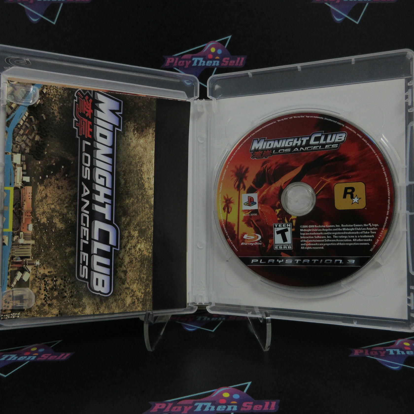 Midnight Club Los Angeles PS3 PlayStation 3 + Map Complete - Excellent