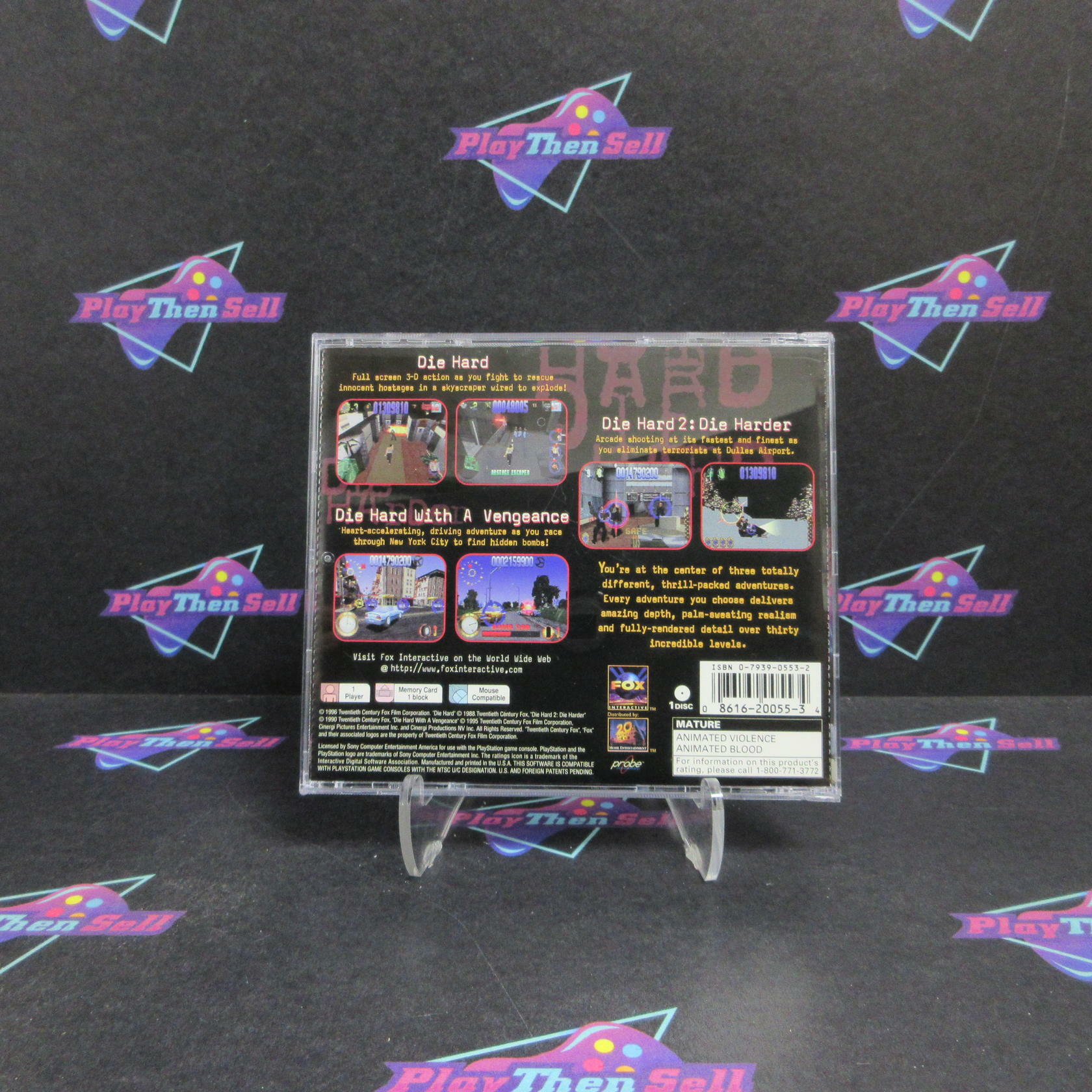 Die Hard Trilogy PS1 PlayStation 1 + Reg Card Complete - Refurbished