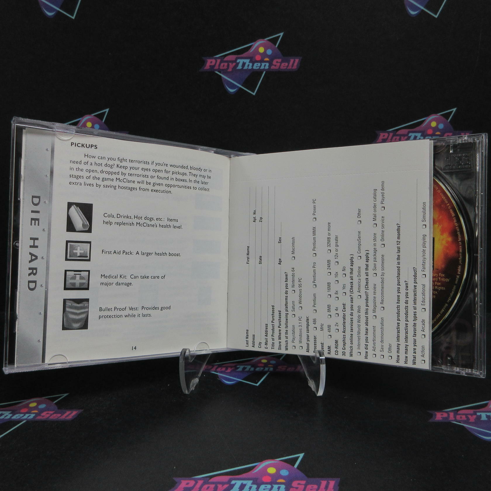 Die Hard Trilogy PS1 PlayStation 1 + Reg Card Complete - Refurbished