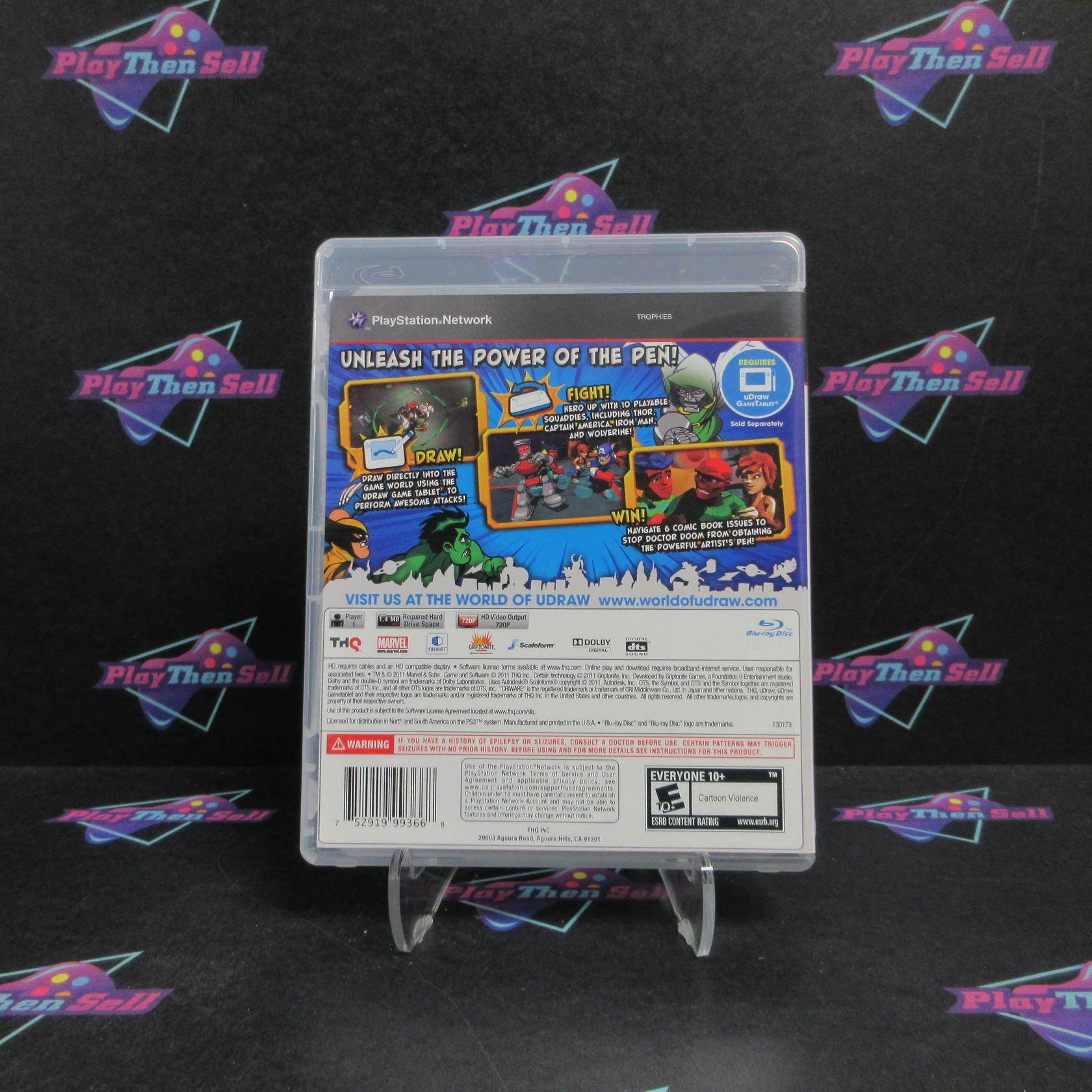 Marvel Super Hero Squad Comic Combat uDraw PS3 PlayStation 3 - Excellent