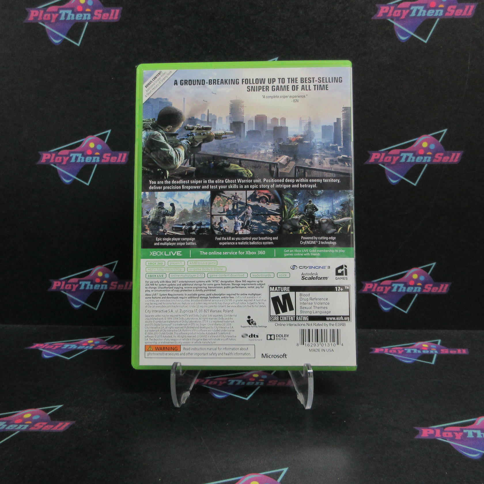Sniper Ghost Warrior 2 Limited Edition Xbox 360 Complete - Very Good