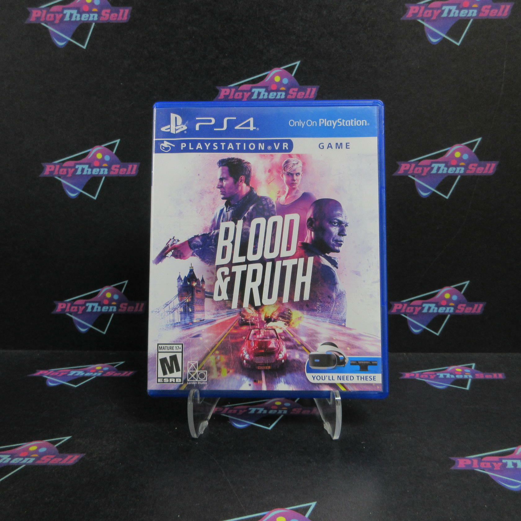 Blood & Truth PS4 PlayStation 4 PSVR - Very Good