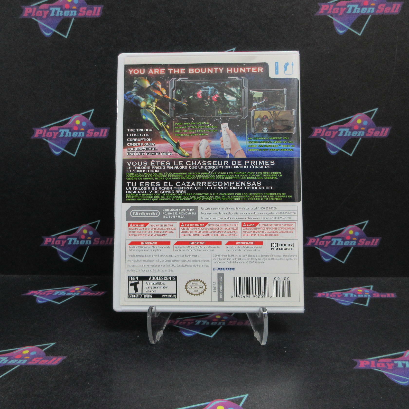 Metroid Prime 3 Corruption Nintendo Wii Complete - Very Good