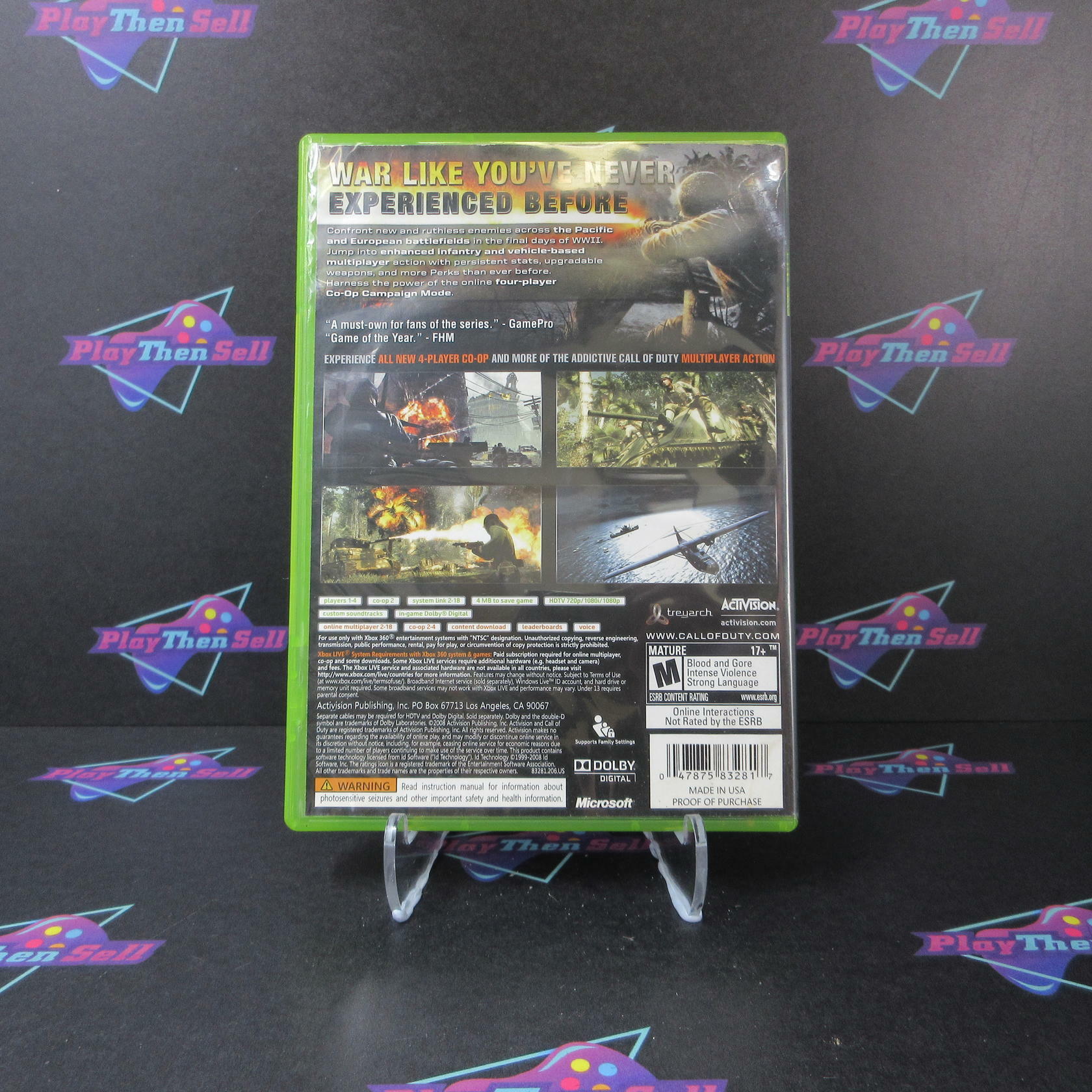 Call of Duty World at War Xbox 360 Complete - Very Good
