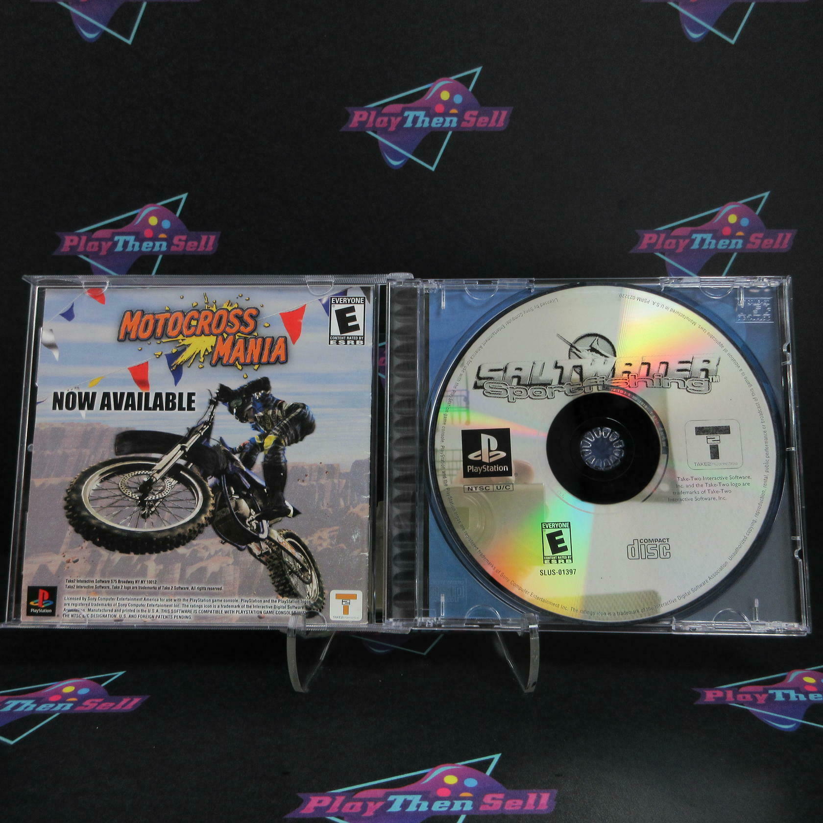 Saltwater Sport Fishing PS1 PlayStation 1 + Reg Card Complete - Refurbished