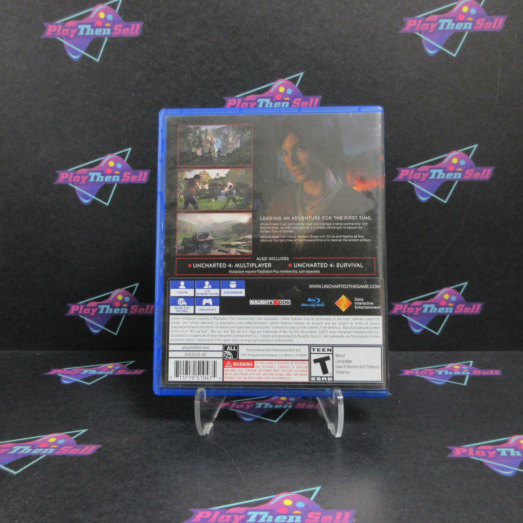 Uncharted The Lost Legacy PS4 PlayStation 4 Complete - Very Good