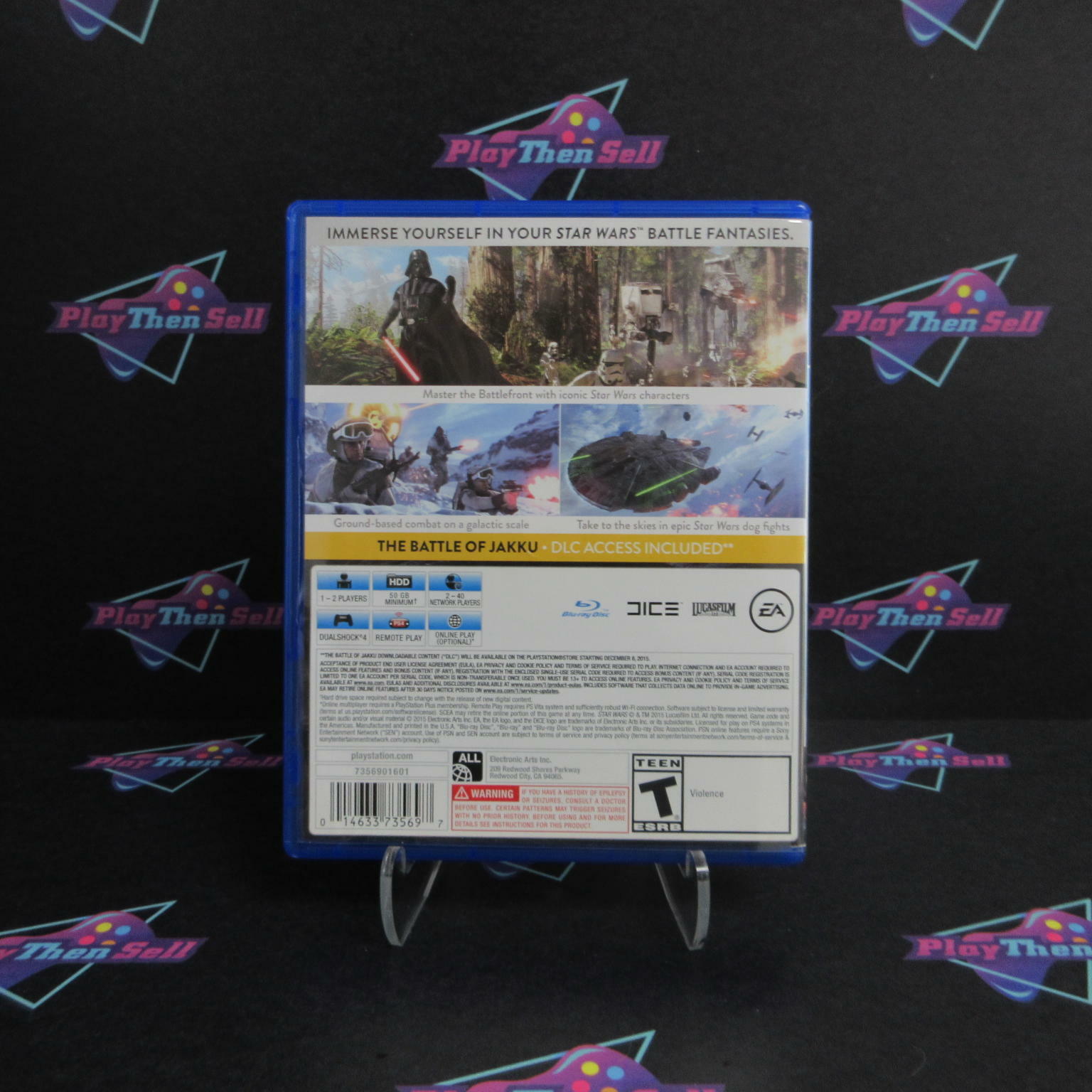 Star Wars Battlefront Walmart Ed PS4 PlayStation 4 + Trading Disc - Refurbished