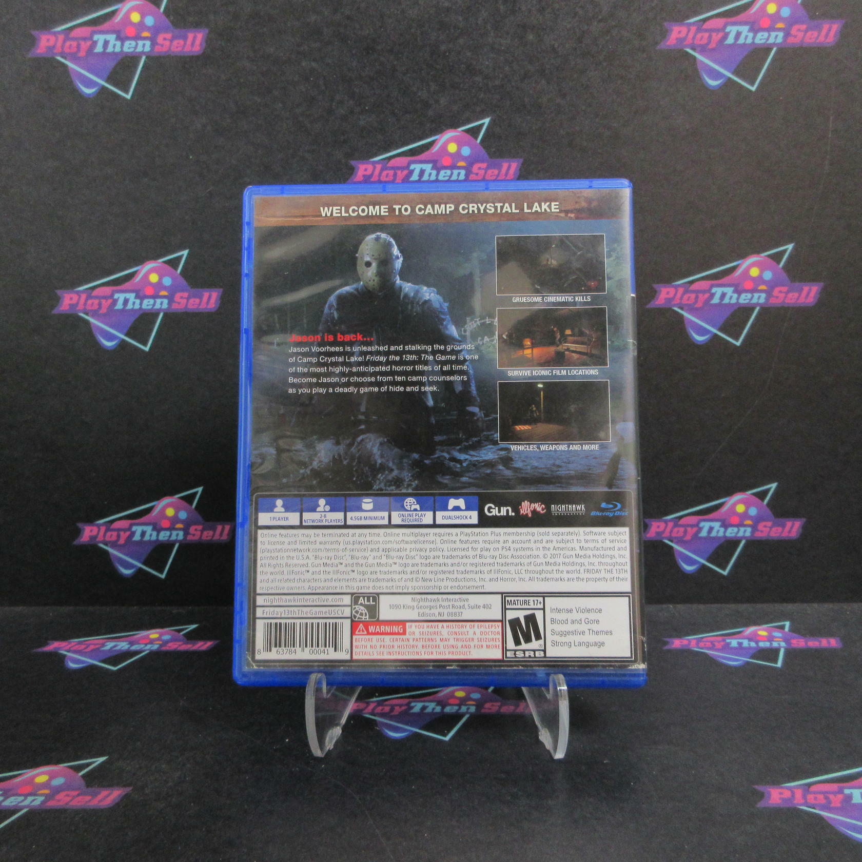 Friday The 13th The Game PS4 PlayStation 4 Complete - Very Good