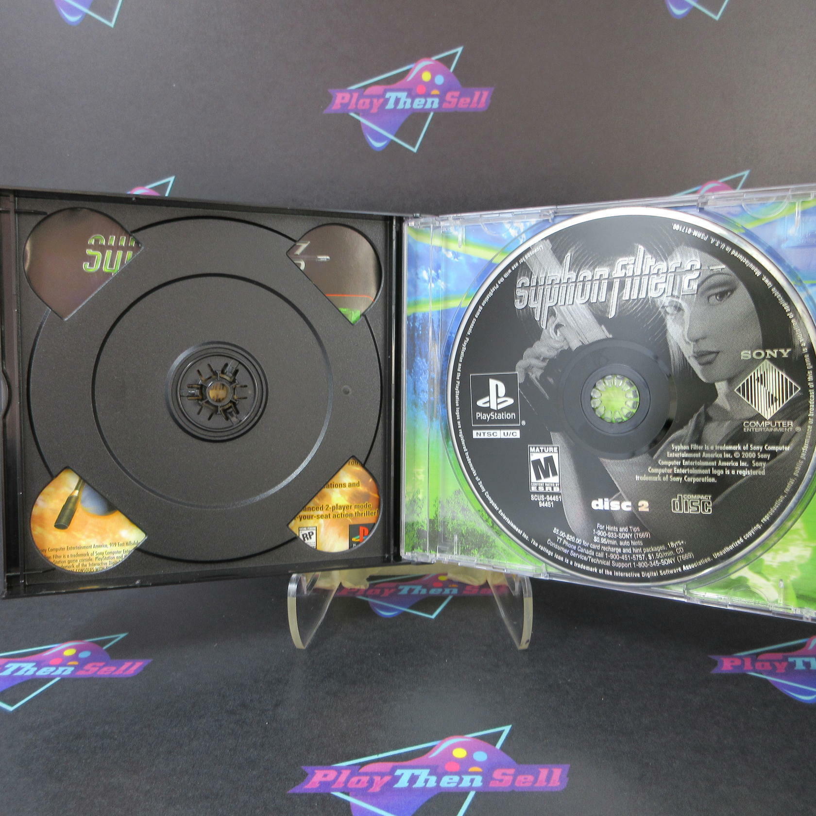 Syphon Filter 2 PS1 PlayStation 1 Greatest Hits Complete - Refurbished