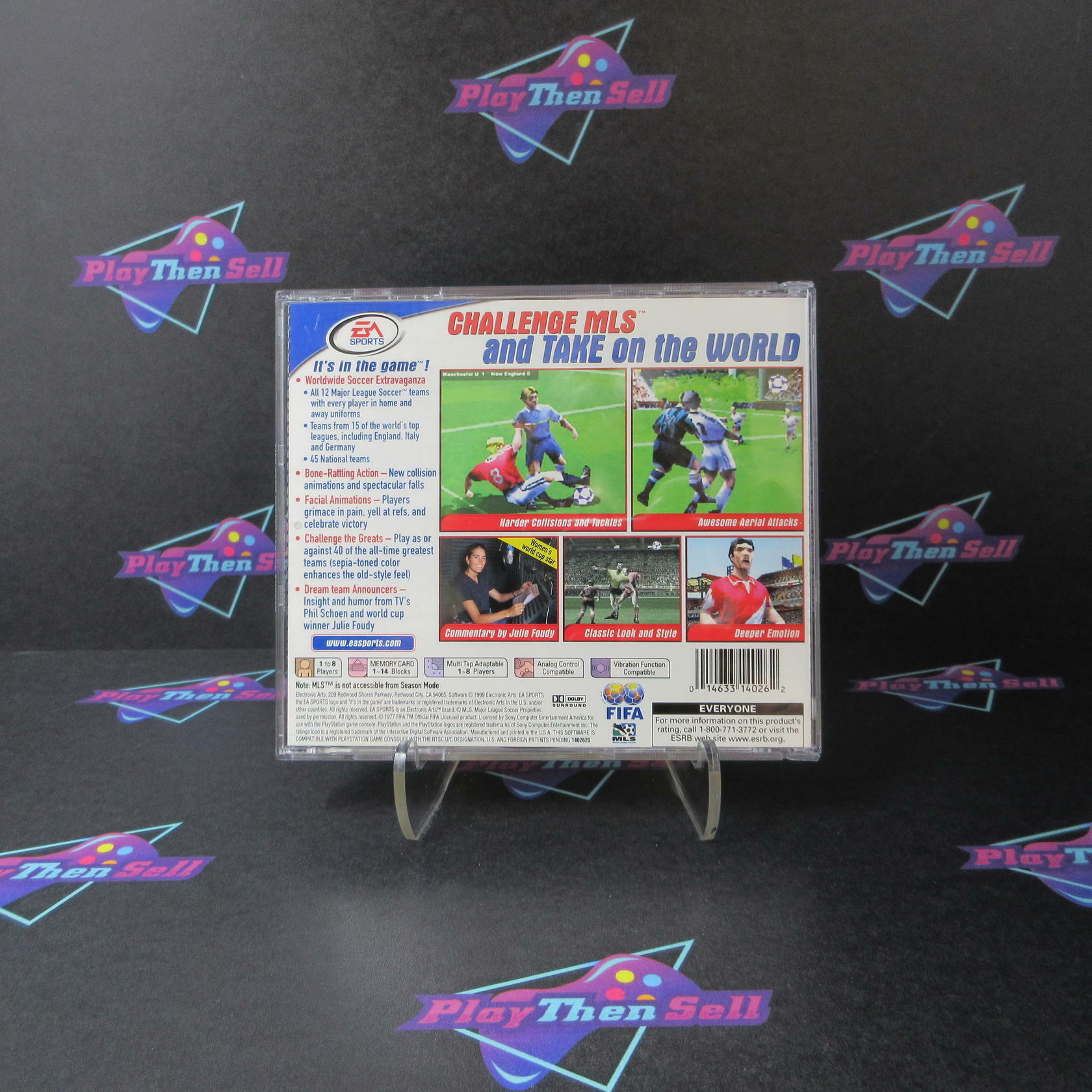 FIFA 2000 Major League Soccer PS1 PlayStation 1 + Reg Card Complete - Refurbished