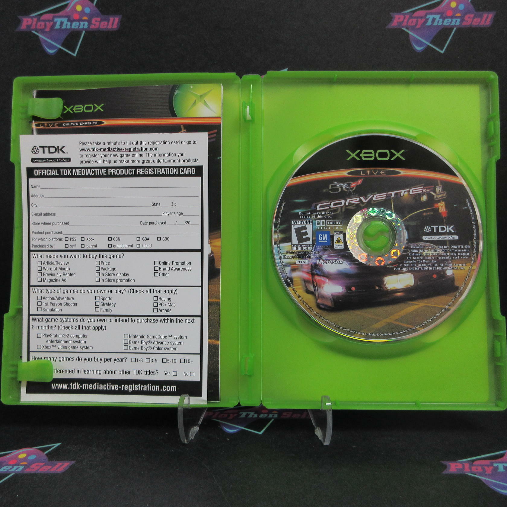 Corvette Xbox + Reg Card Complete - Refurbished