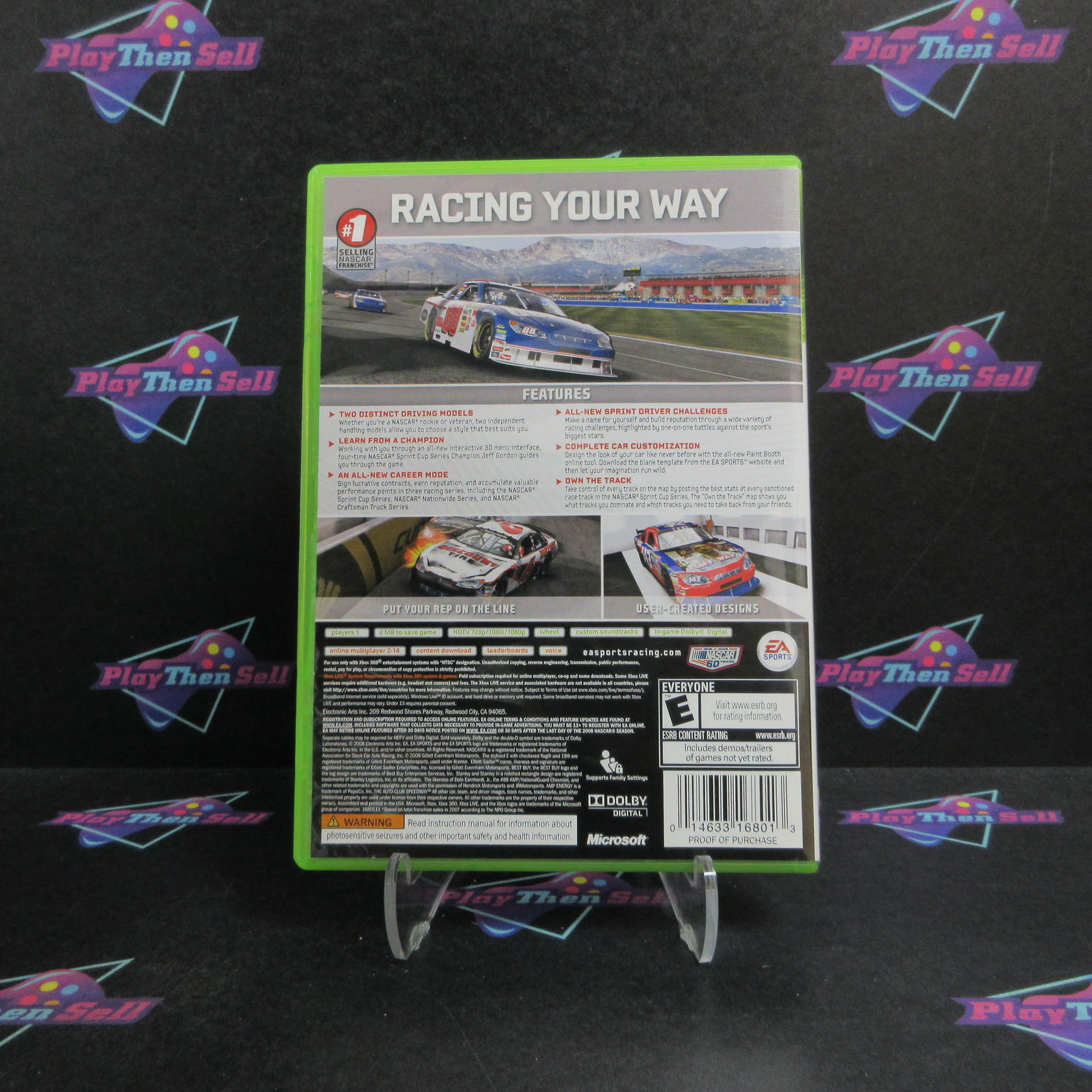 NASCAR 09 Alternate Art Xbox 360 Complete - Excellent