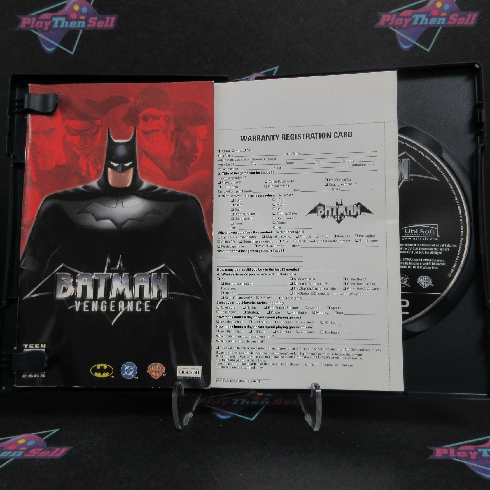 Batman Vengeance PS2 PlayStation 2 + Reg Card Complete - Excellent
